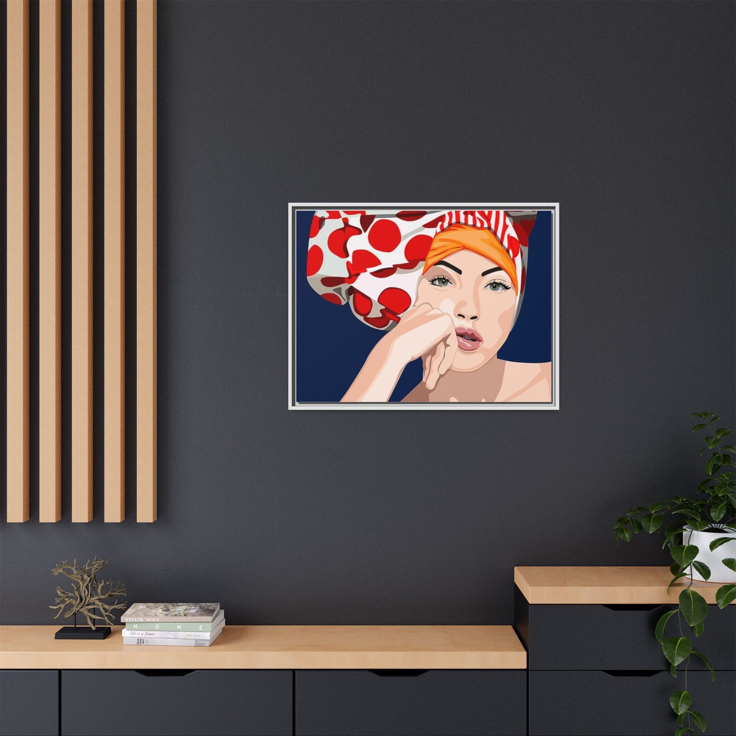 Vivid 20 by Orit Fuchs Pop Art Matte Canvas Framed Wall Art Print