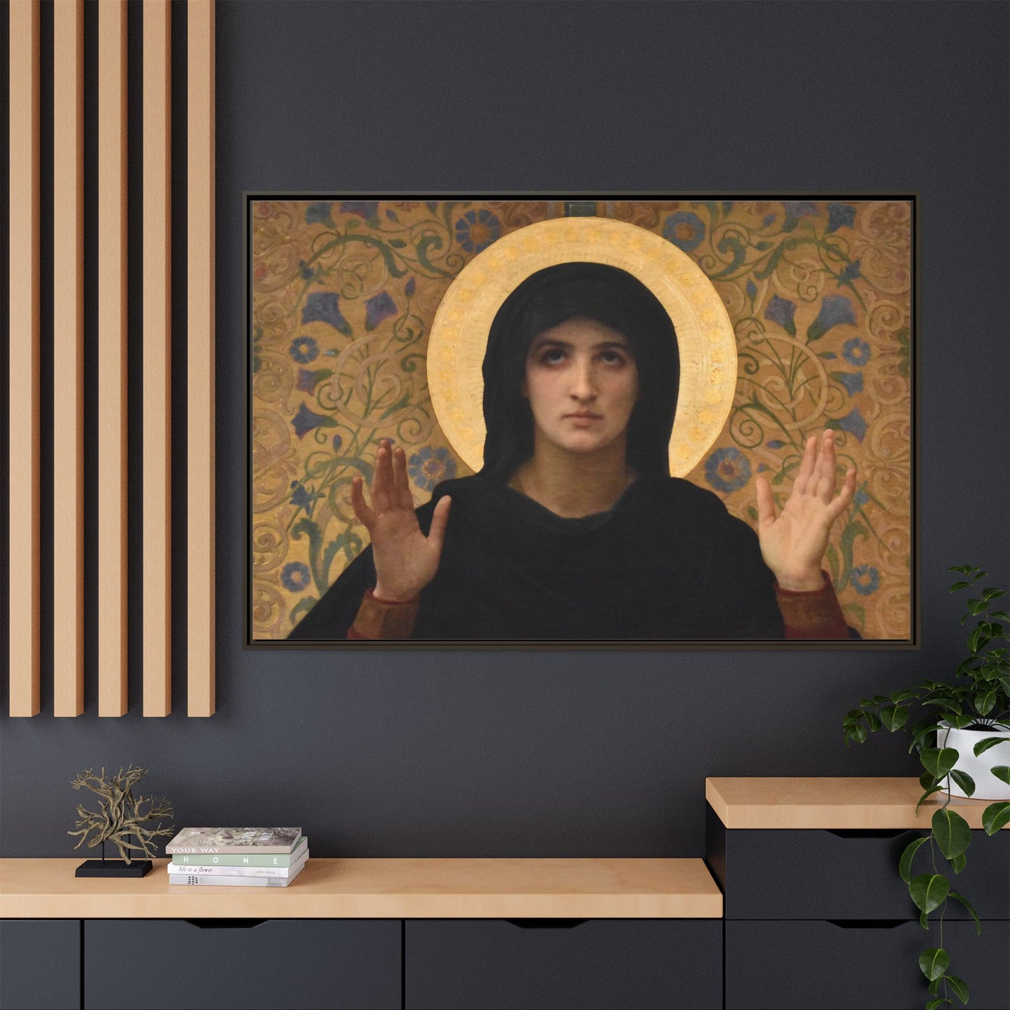 La Vierge consolatrice by William Adolphe Bouguereau Framed Matte Canvas Wall Art
