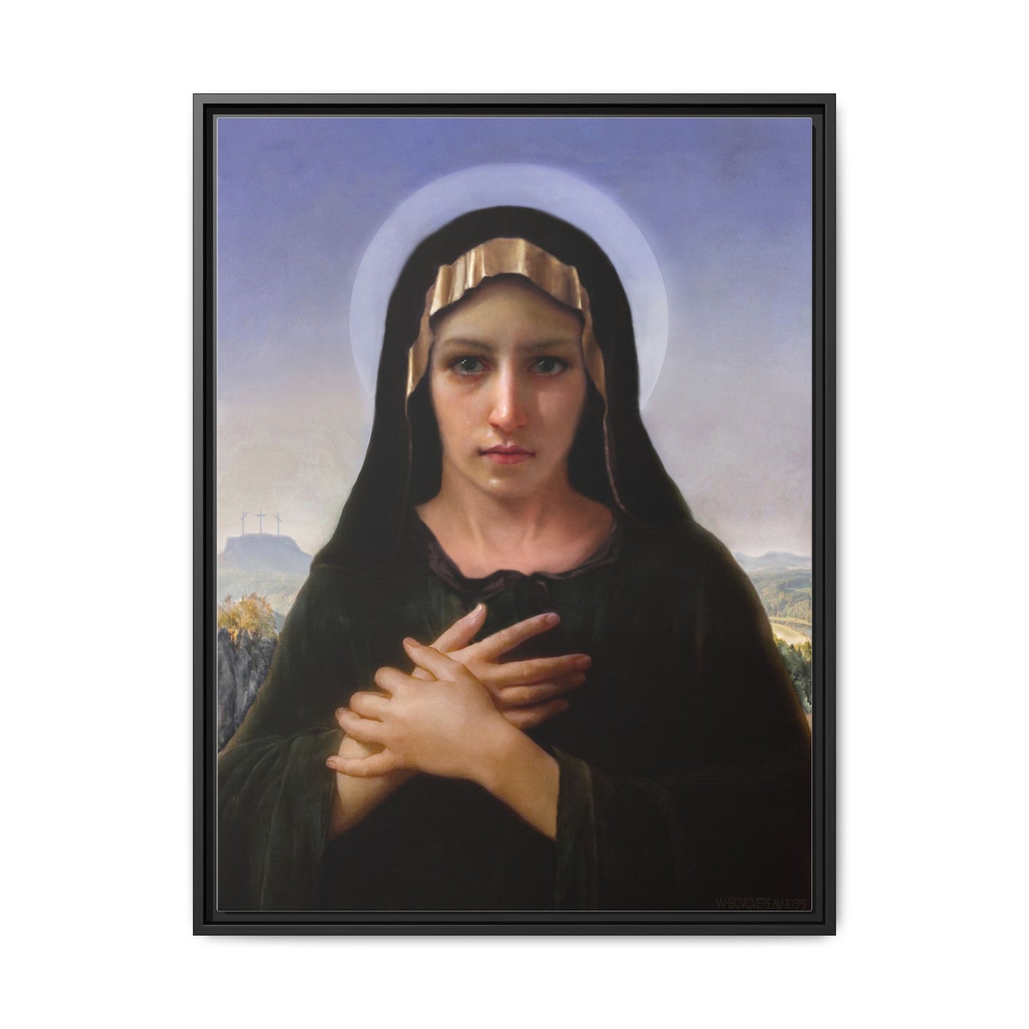 Virgo Solitudinis by William Adolphe Bouguereau Framed Matte Canvas Print