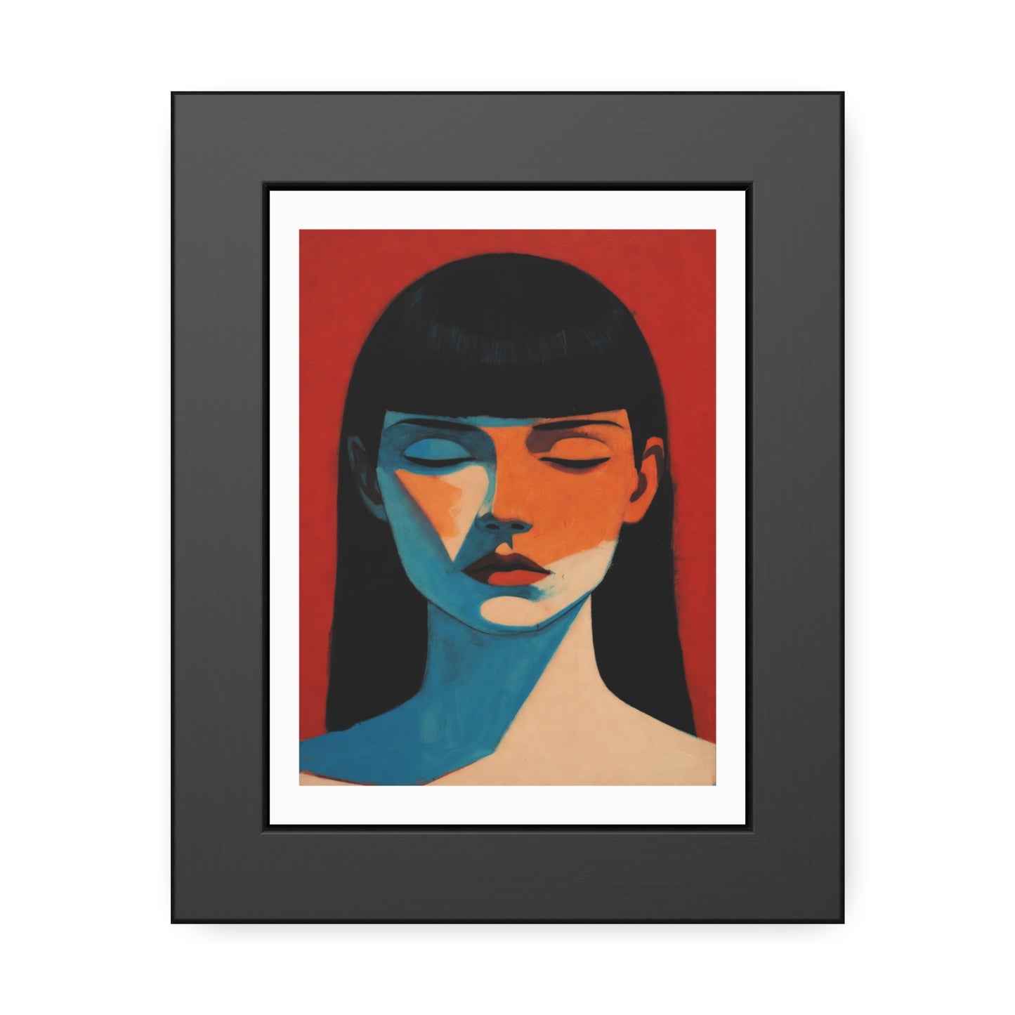 Framed Art Print — Moody Portrait Poster