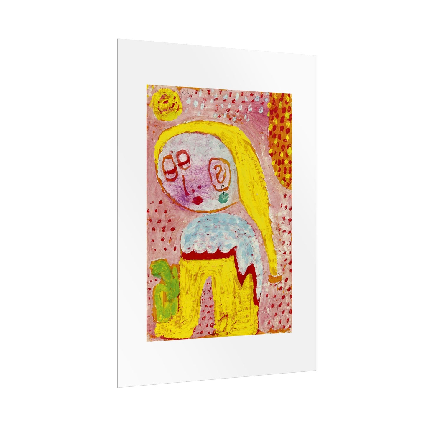 Magdalena vor der Bekehrung by Paul Klee Abstract Wall Art Poster