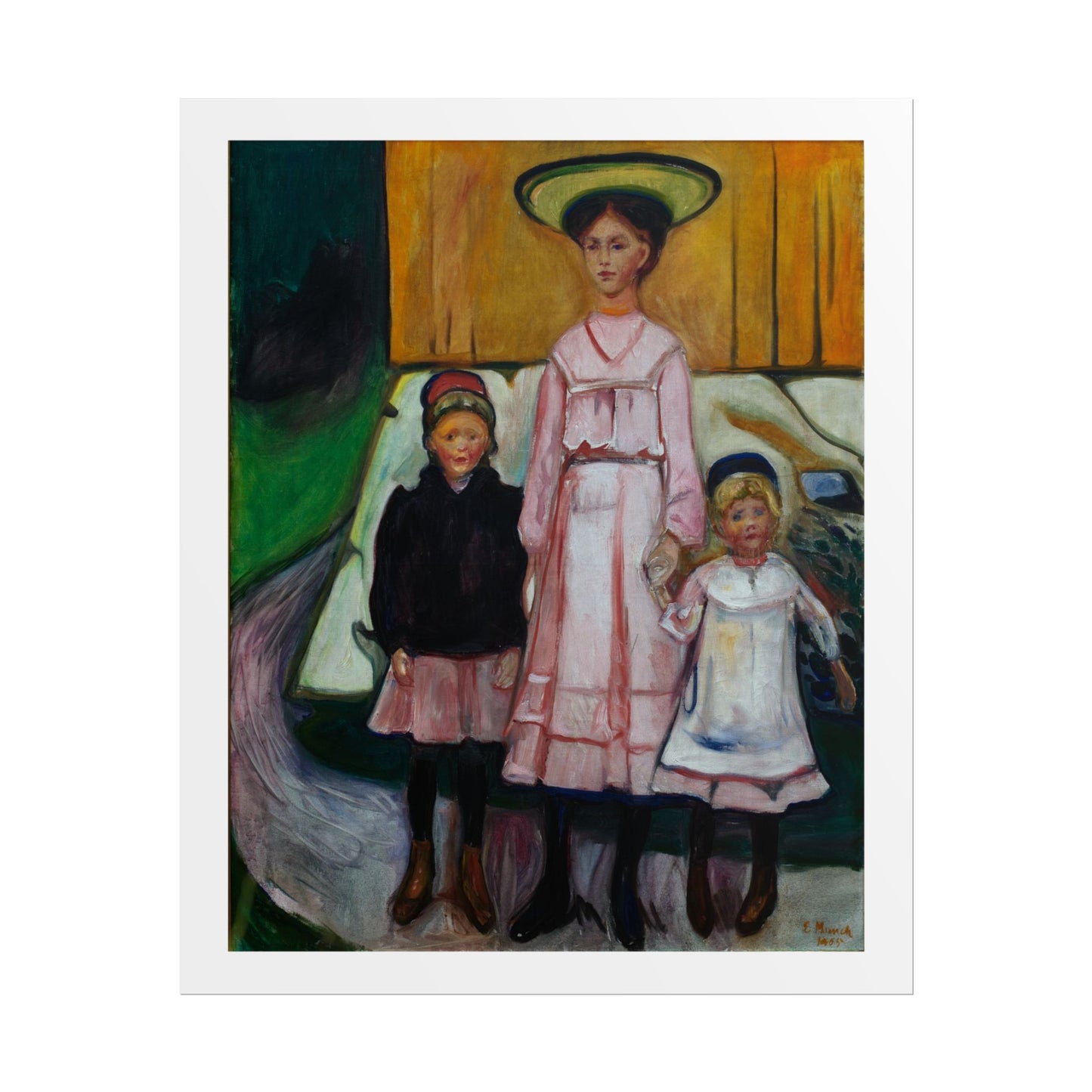 Three Children Thielska by Edvard Munch Wall Art Print