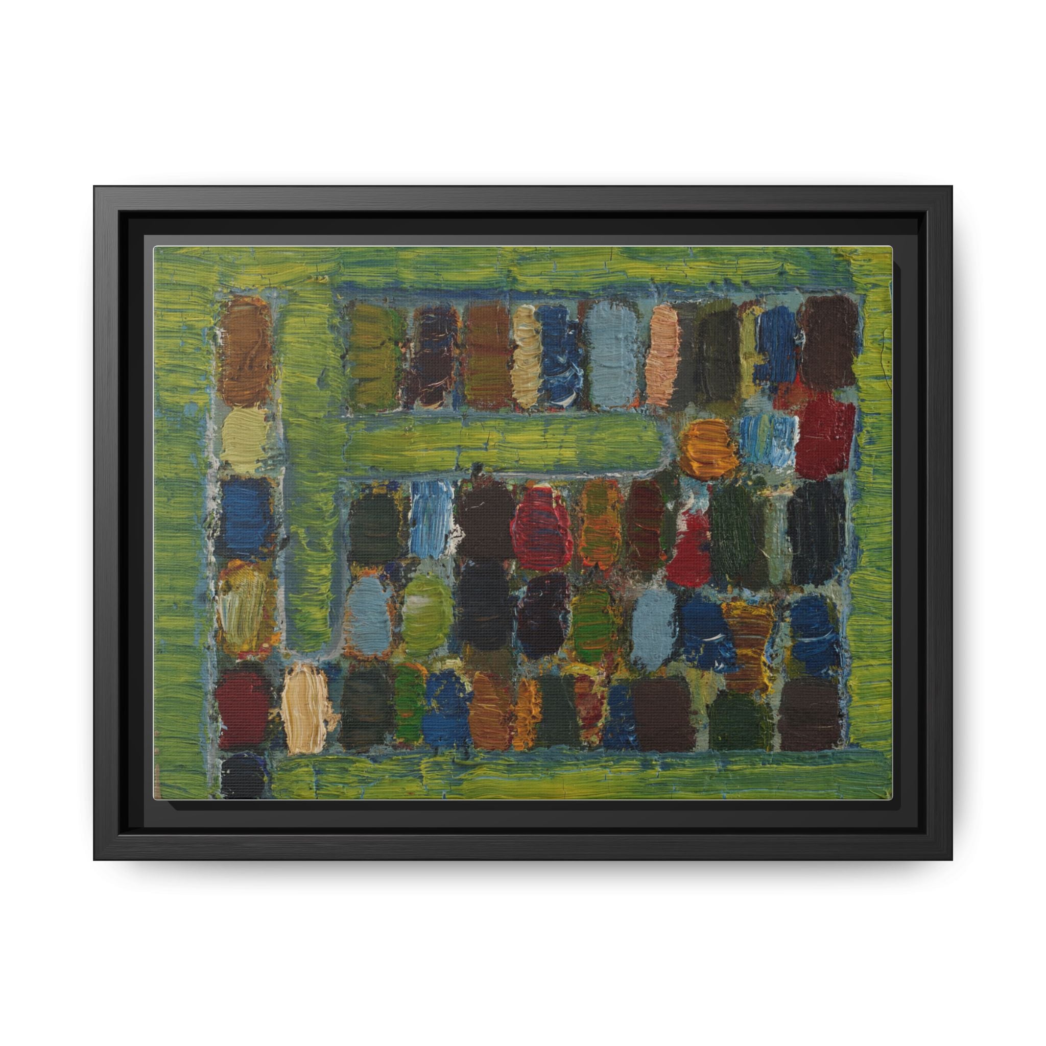 JMC-1970-3 by Jean-Michel Coulon Matte Canvas Framed Wall Art Print