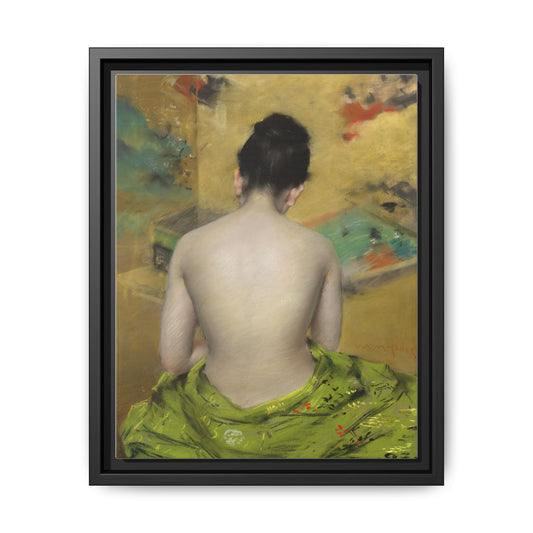 Study of Flesh Color and Gold by William Merritt Chase Framed Matte Canvas Art