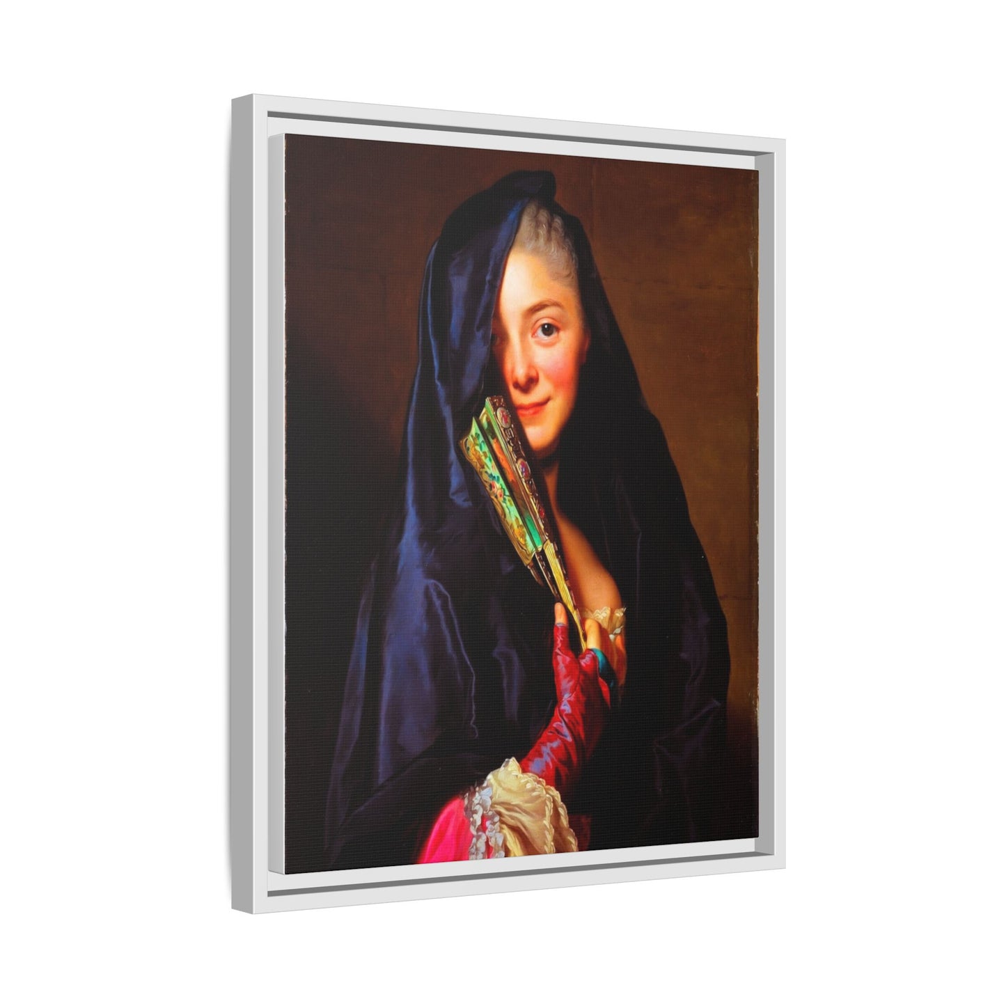 Framed Matte Canvas Wall Art — Classical Portrait Print
