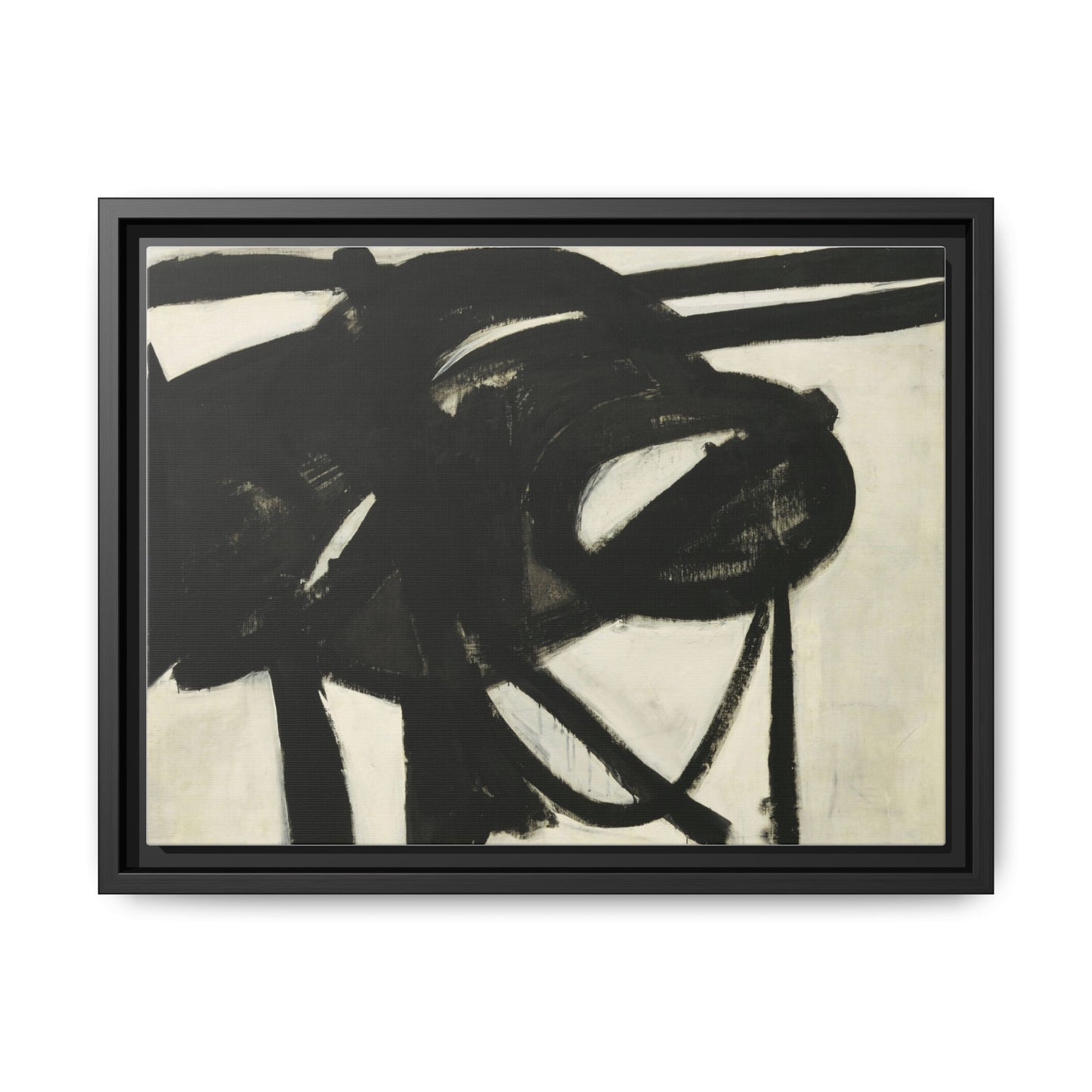Chief by Franz Kline Abstract Matte Canvas Framed Wall Art
