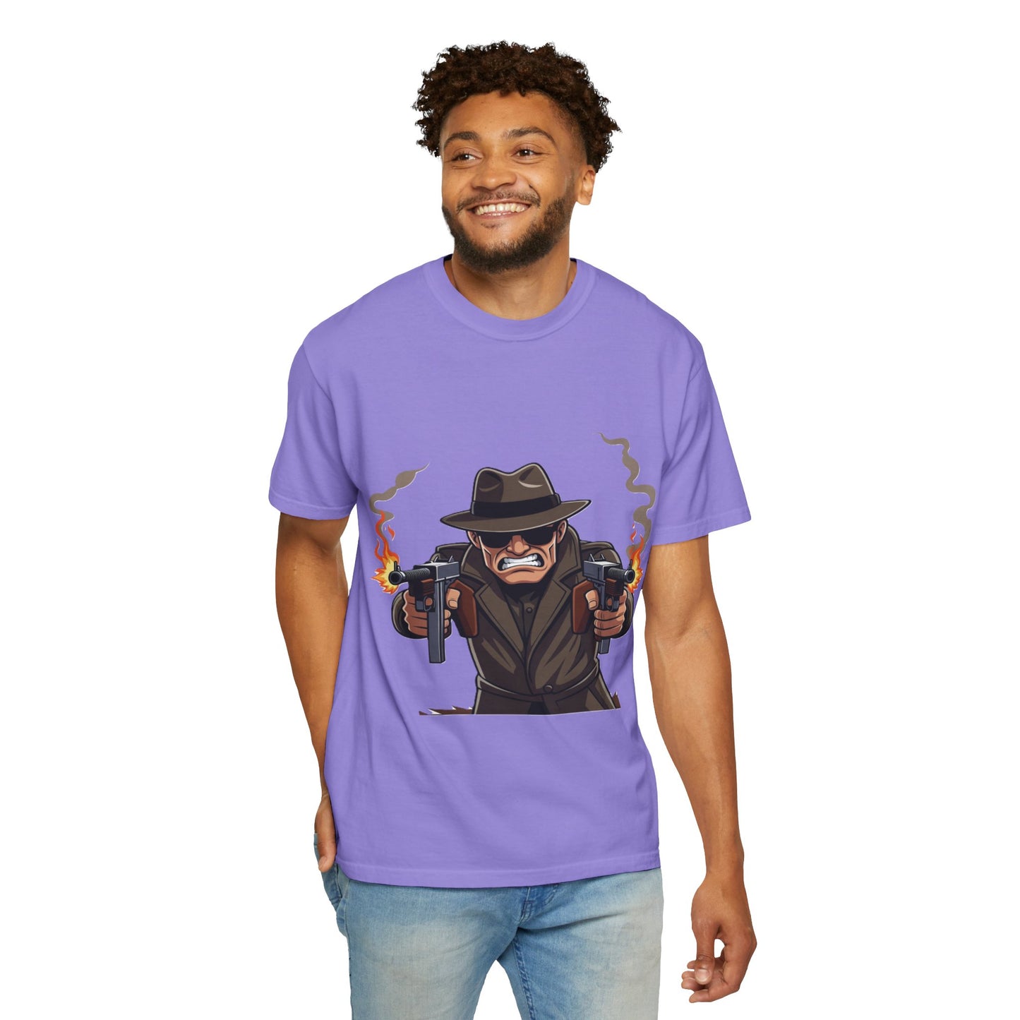Vintage Gangster Shooter T-Shirt – Retro Mobster Graphic Tee
