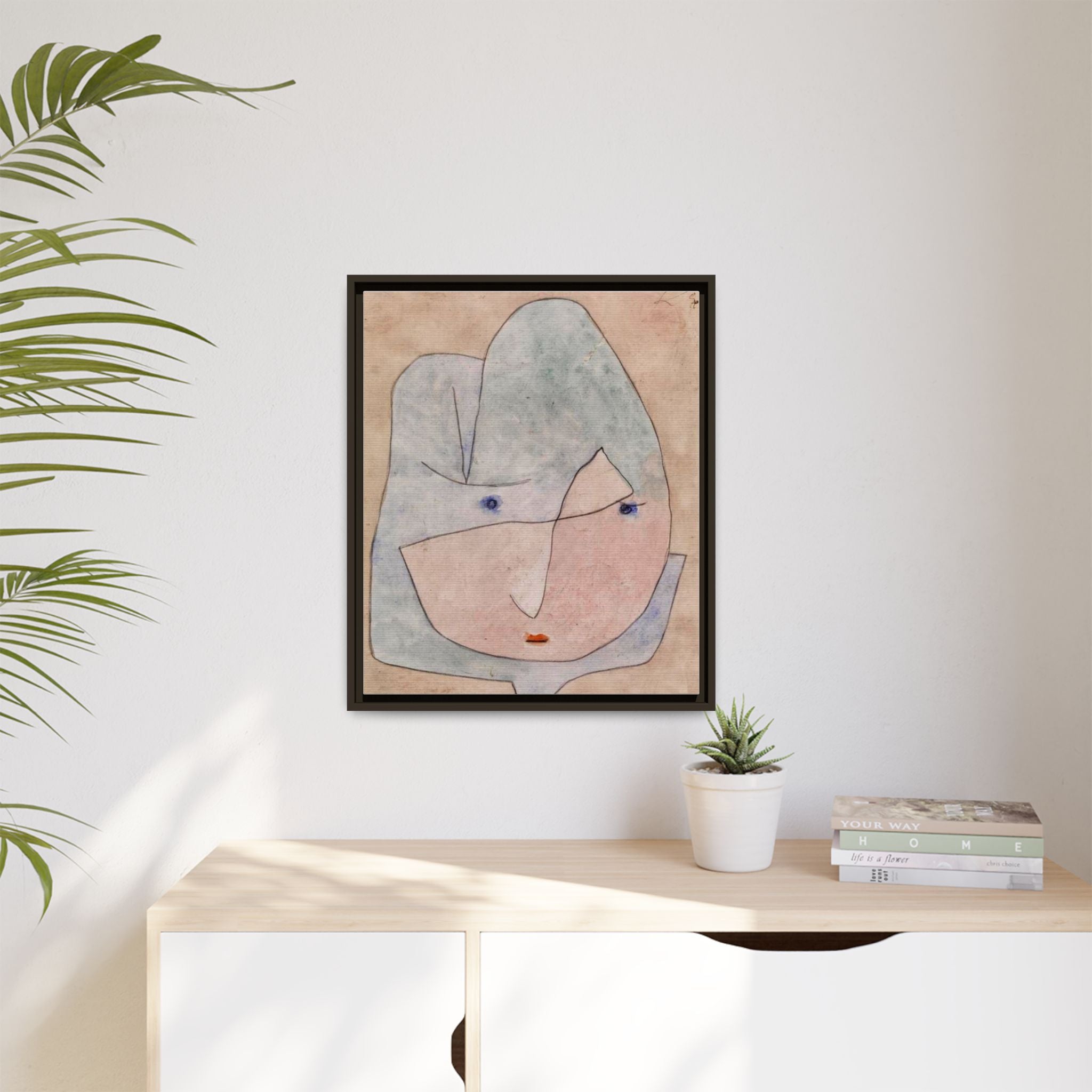 This Bloom is About to Wither by Paul Klee  Framed Matte Canvas Wall Art Print