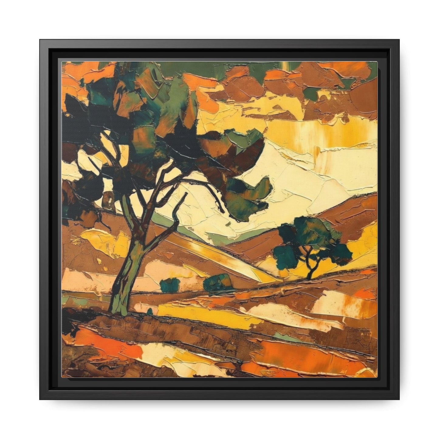 Framed Matte Canvas Landscape Art Print