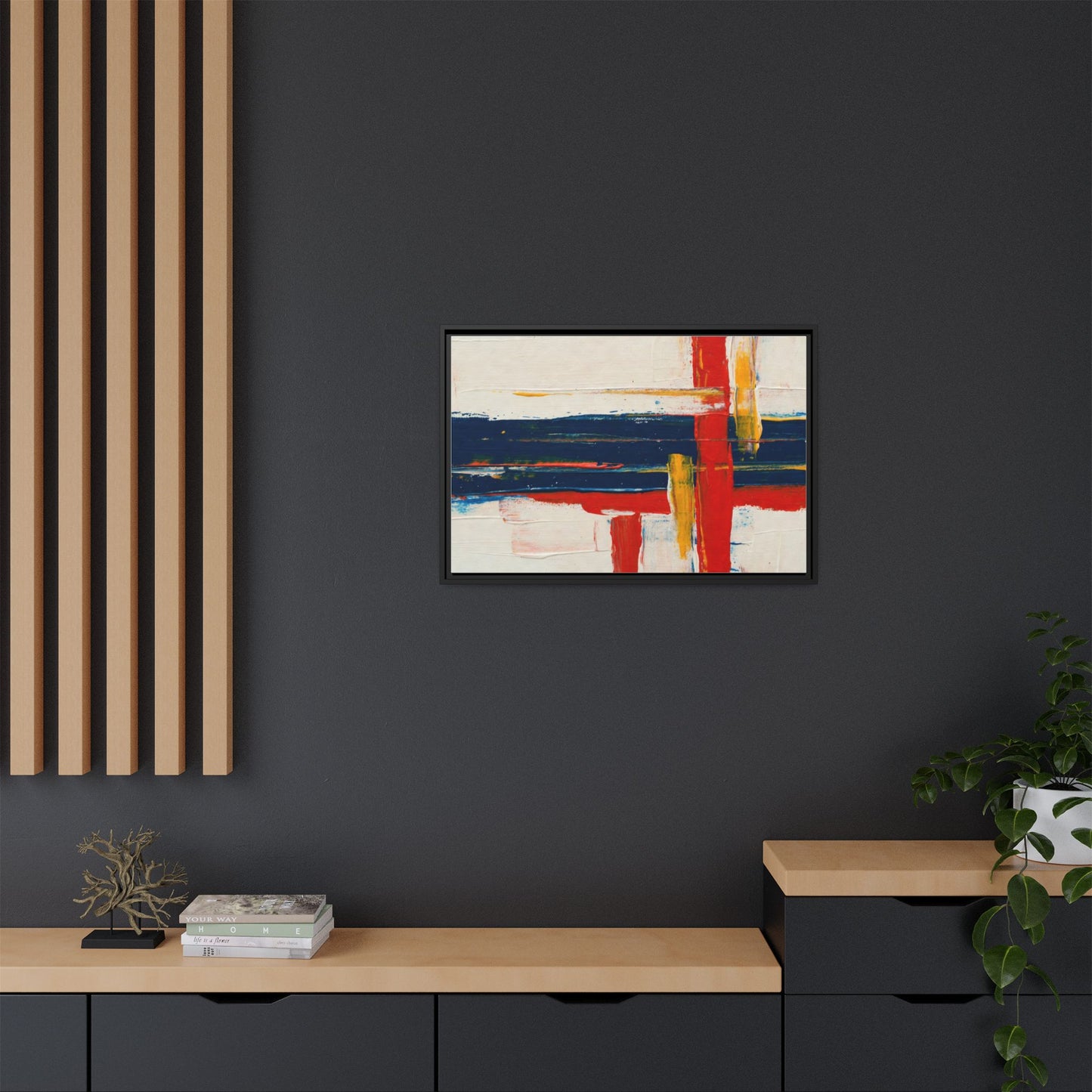 Matte Canvas, Framed (Multi-color)