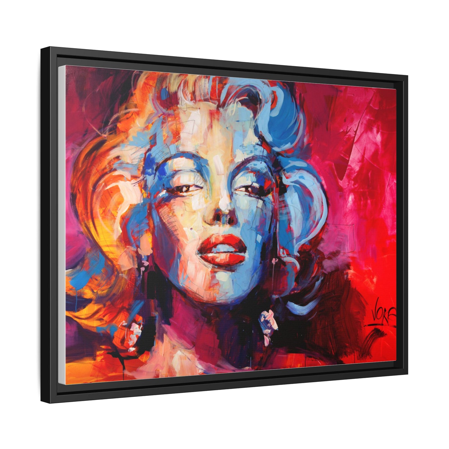 Marilyn Monroe attributed to Voke Matte Canvas Framed Wall Art