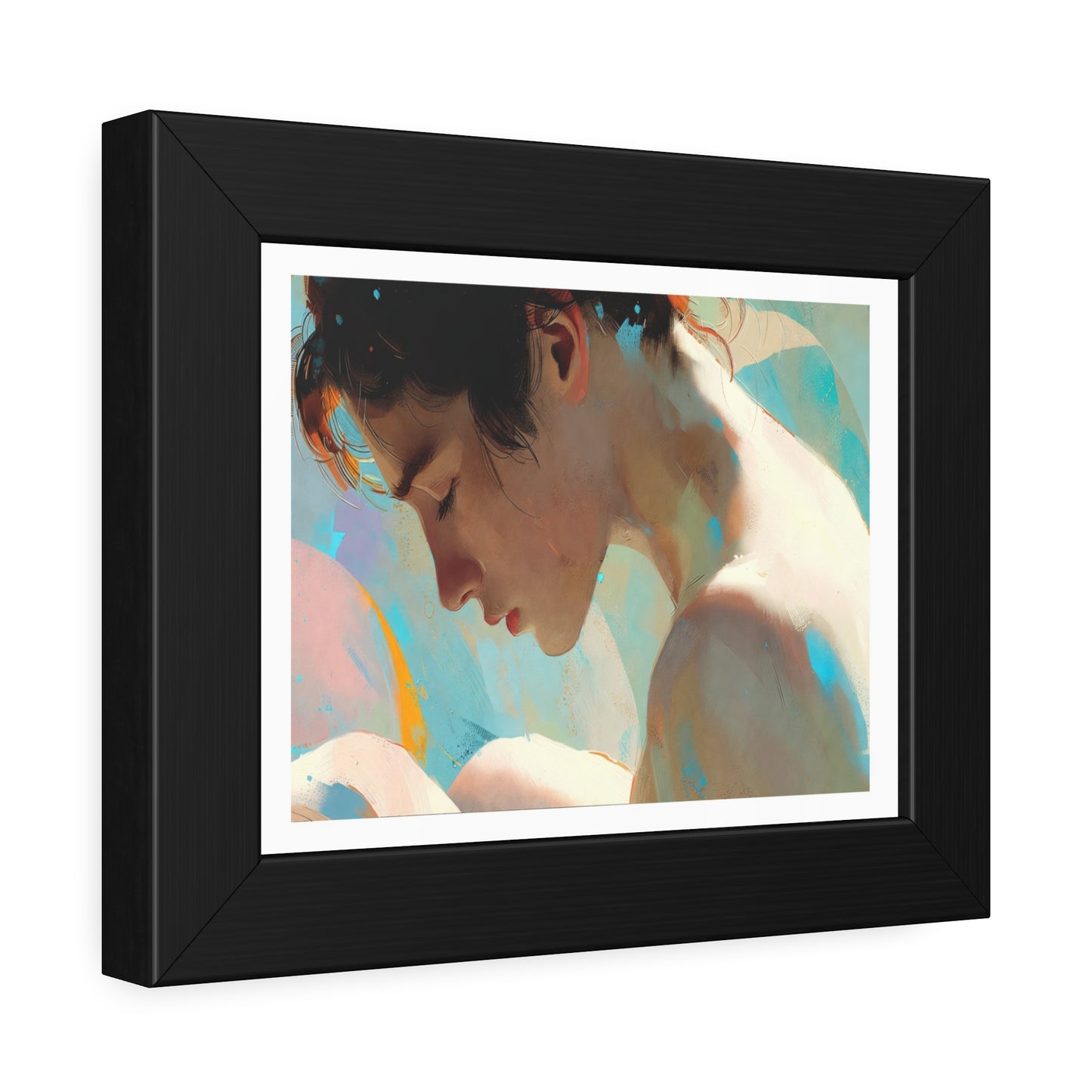 Framed Art Poster — Serene Portrait Print for Home Decor