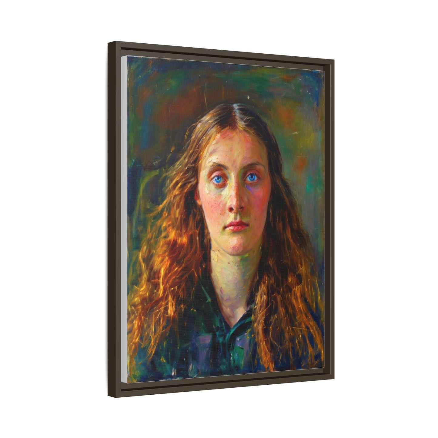 Framed Matte Canvas Print — Vintage Portrait Art