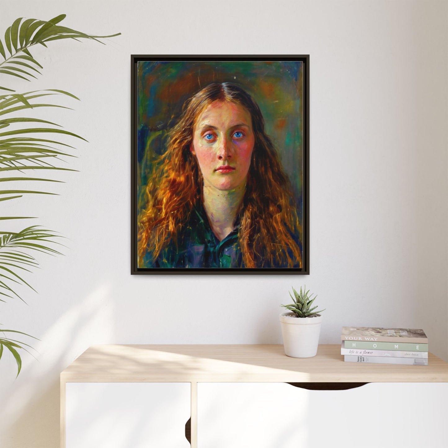Framed Matte Canvas Print — Vintage Portrait Art