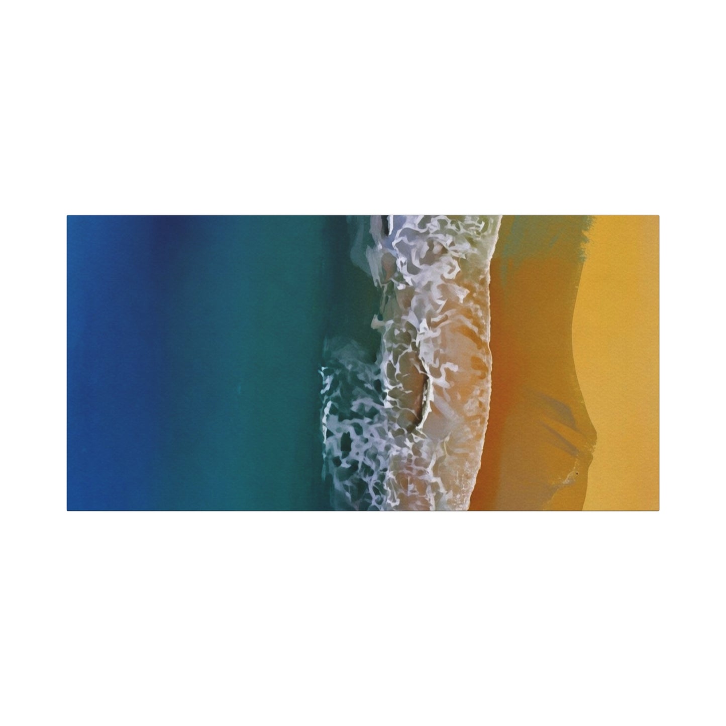 Coastal Waves Matte Canvas Print — Ocean Beach Wall Art