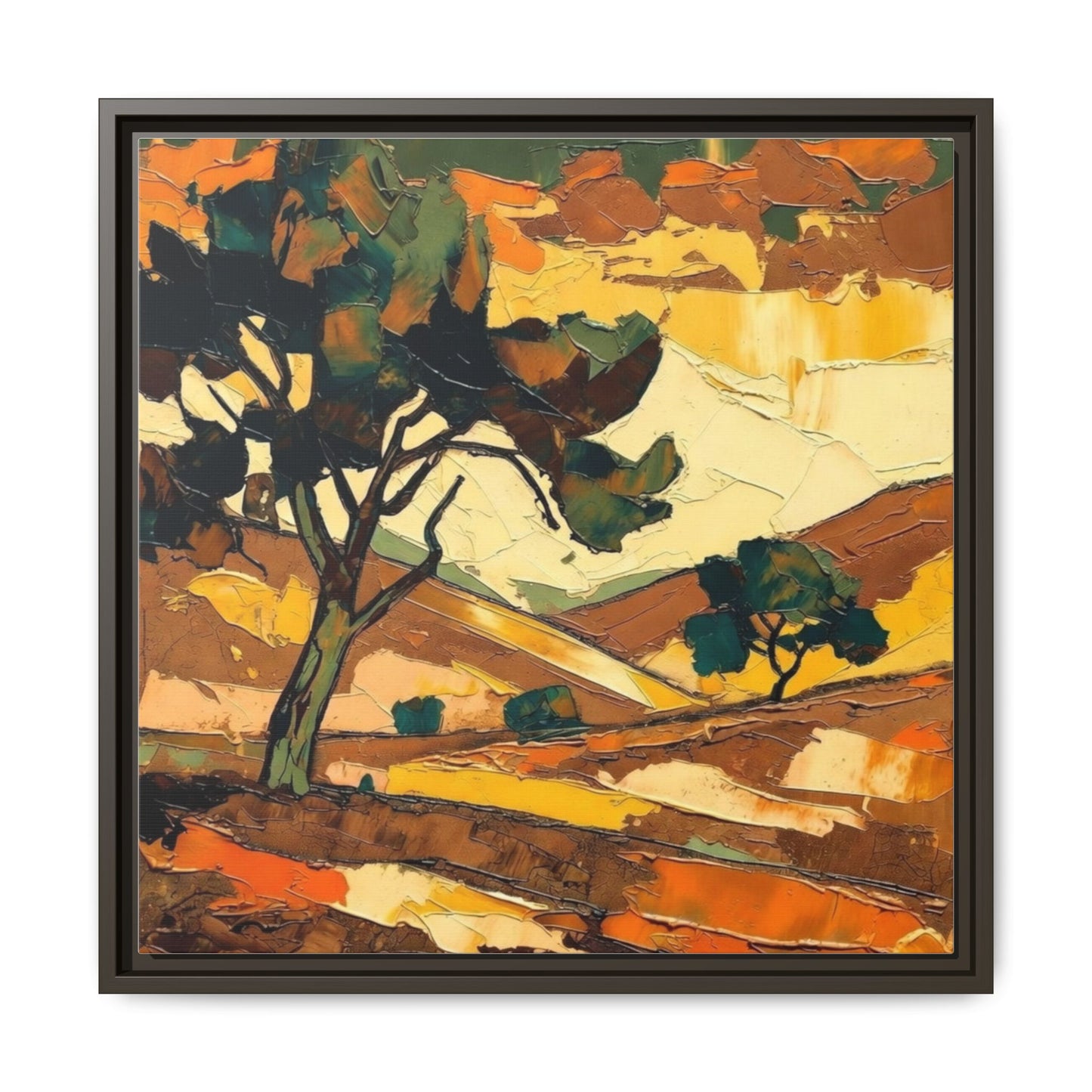 Framed Matte Canvas Landscape Art Print