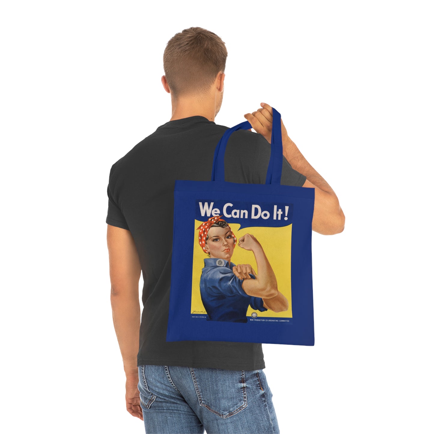 We Can Do It! Rosie the Riveter Cotton Tote — Vintage Feminist Empowerment Shopper