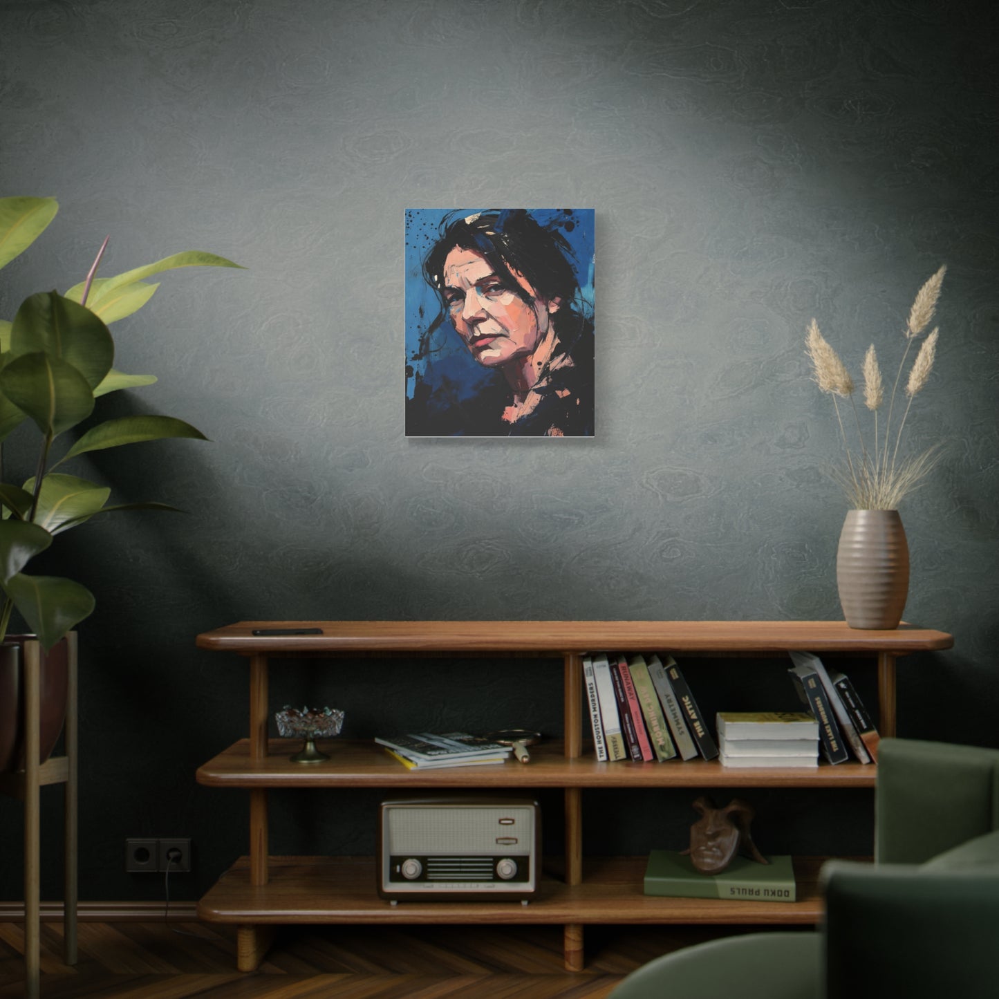 Expressionist Portrait Canvas — Matte Stretched Wall Art