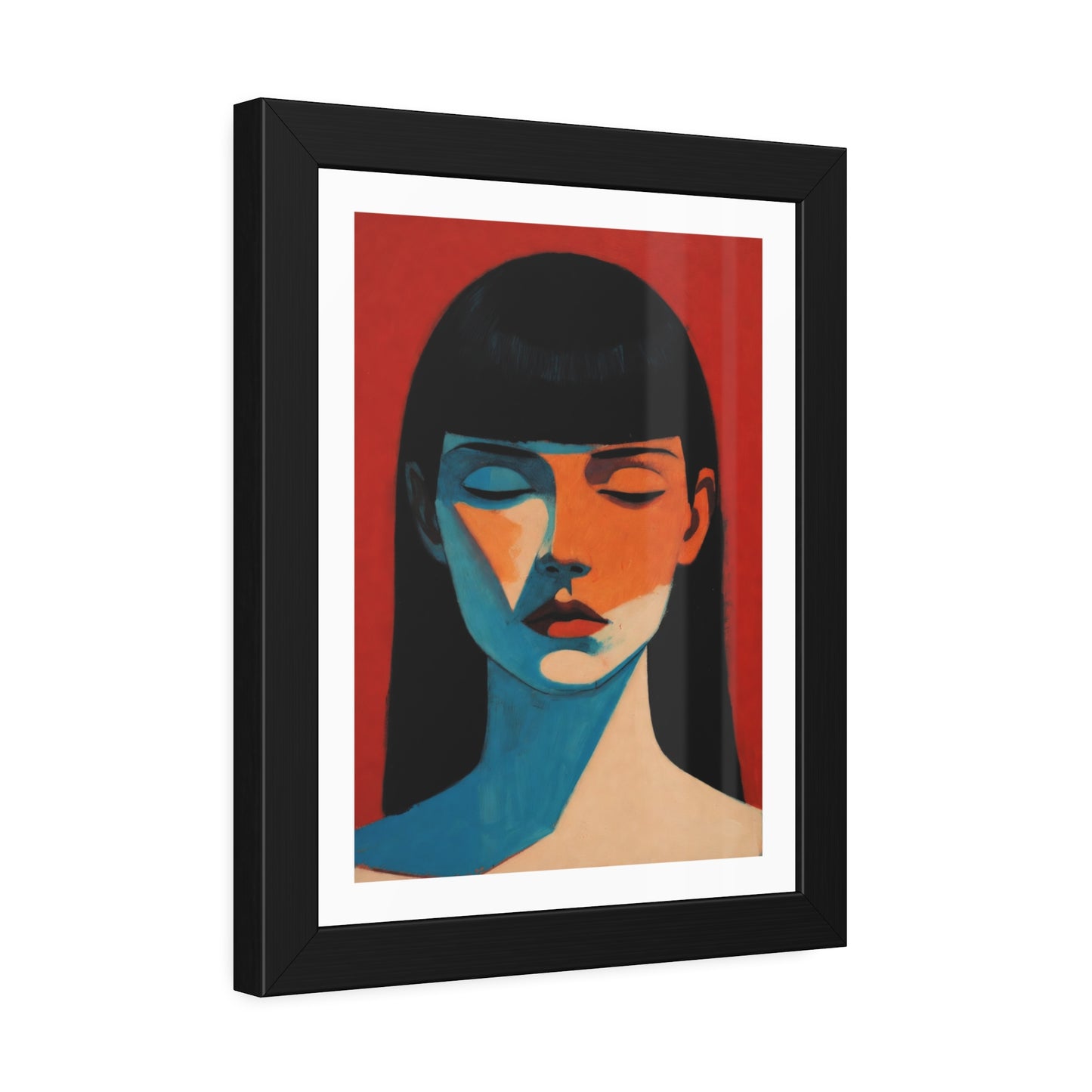 Framed Art Print — Moody Portrait Poster