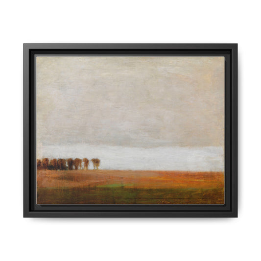 View of Jaegersborg Allé, North of Copenhagen by Vilhelm Hammershøi Framed Matte Canvas Wall Art Print