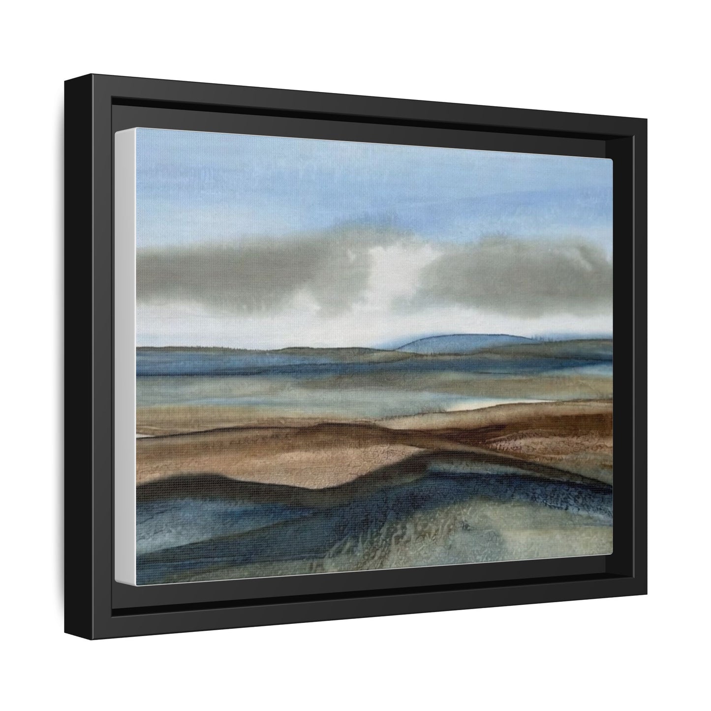 Matte Canvas Landscape, Framed (Multi-color)