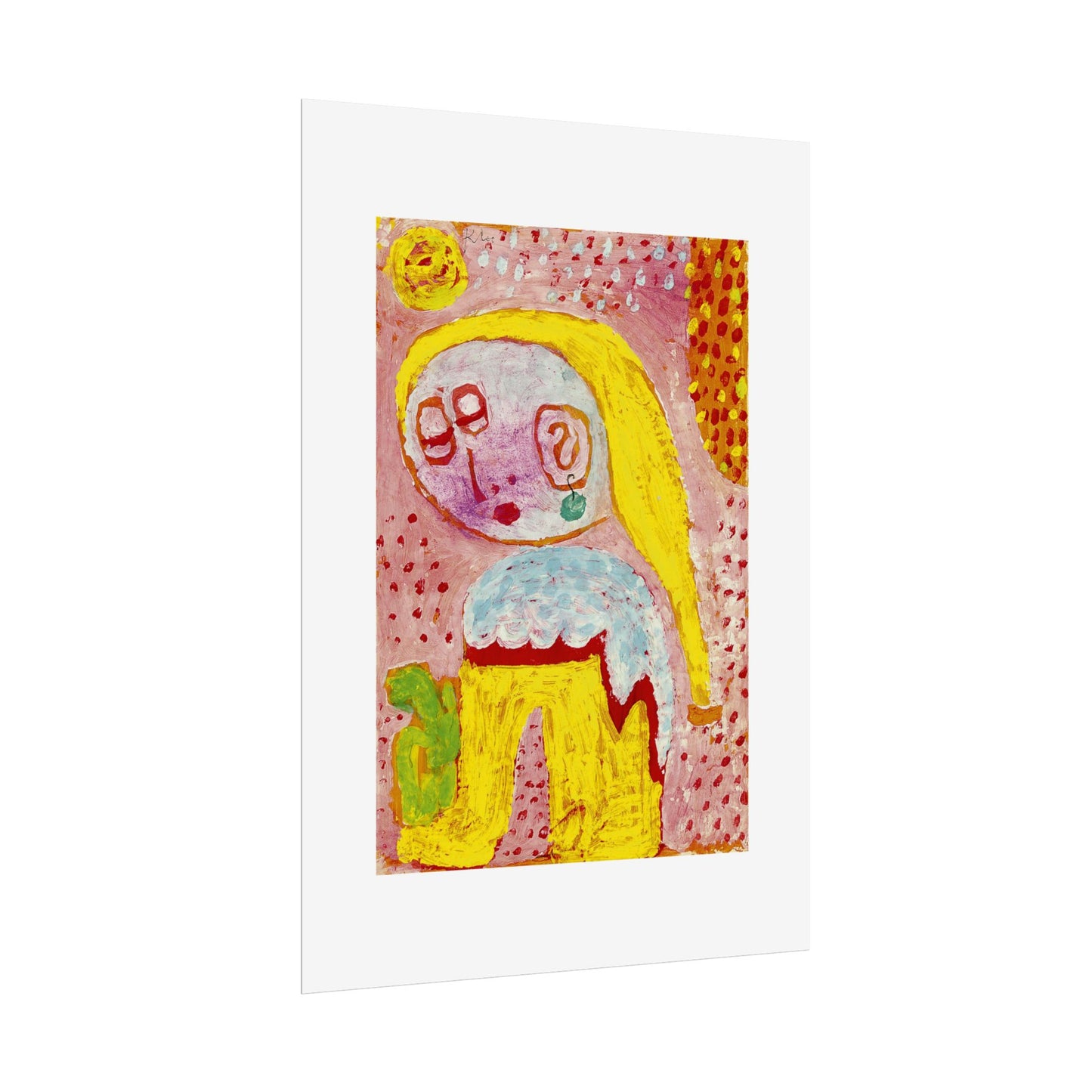 Magdalena vor der Bekehrung by Paul Klee Abstract Wall Art Poster