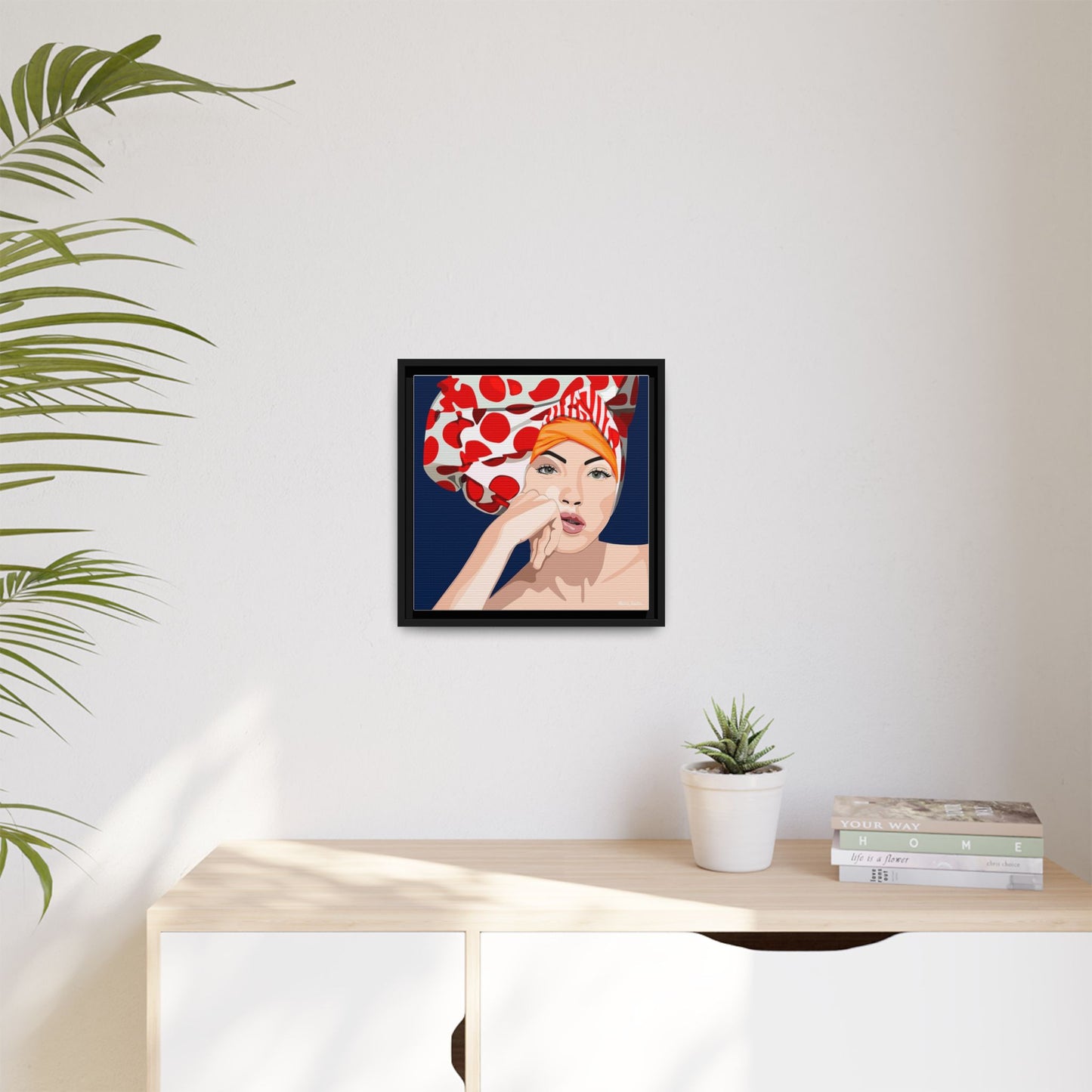 Vivid 20 by Orit Fuchs Pop Art Matte Canvas Framed Wall Art Print