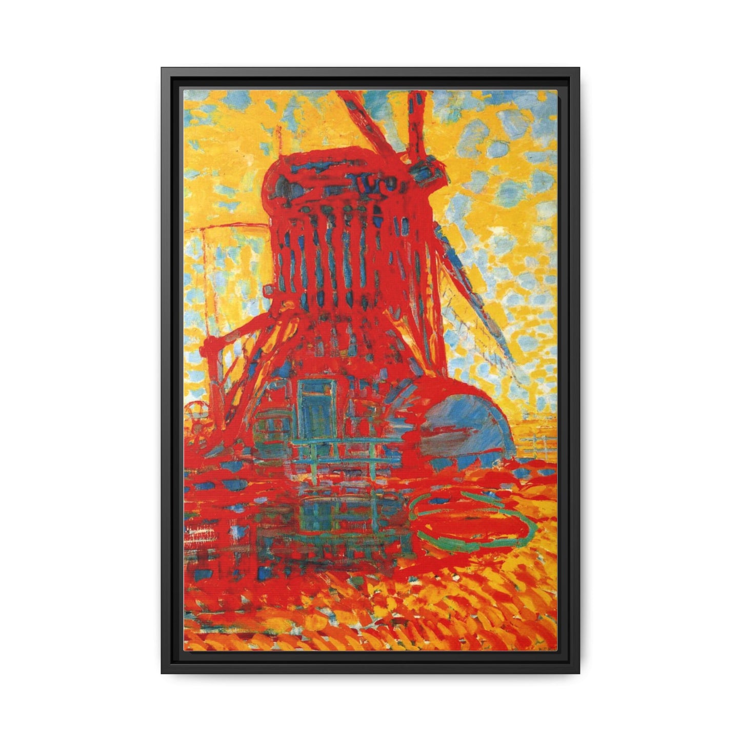 Mill by Sunlight by Piet Mondrian Matte Framed Canvas Wall Art Print