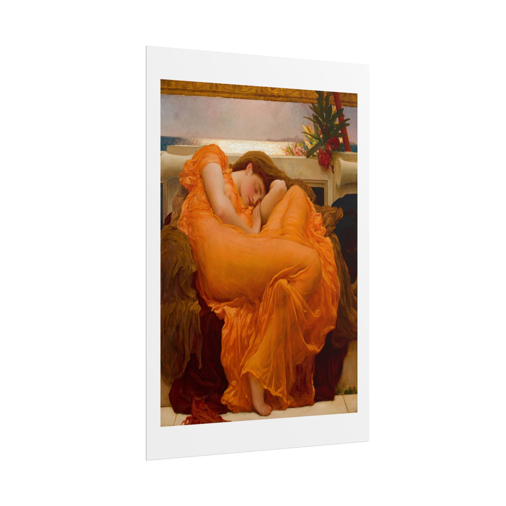 Flaming June by Lord Frederic Leighton Wall Art Print