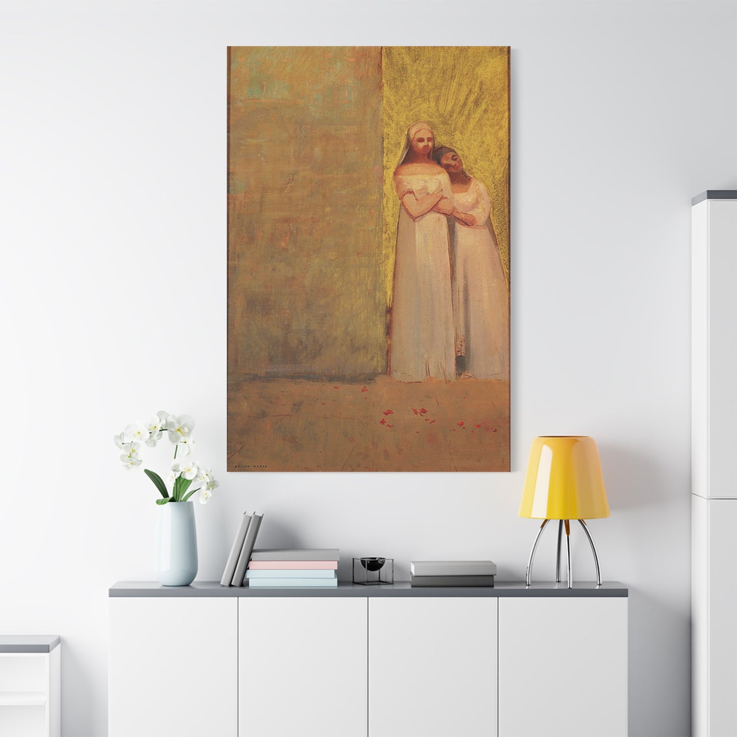 The Two Graces by Odilon Redon Matte Canvas Wall Art Print