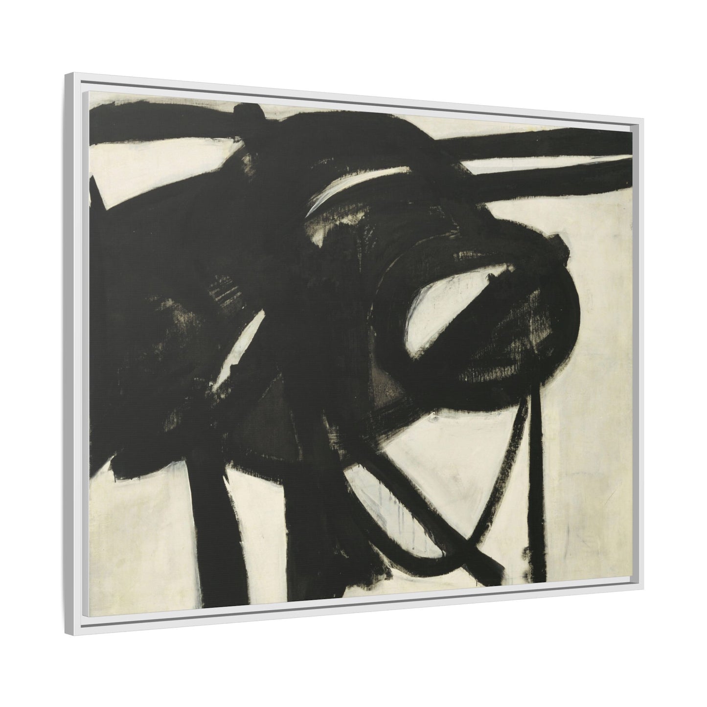 Chief by Franz Kline Abstract Matte Canvas Framed Wall Art