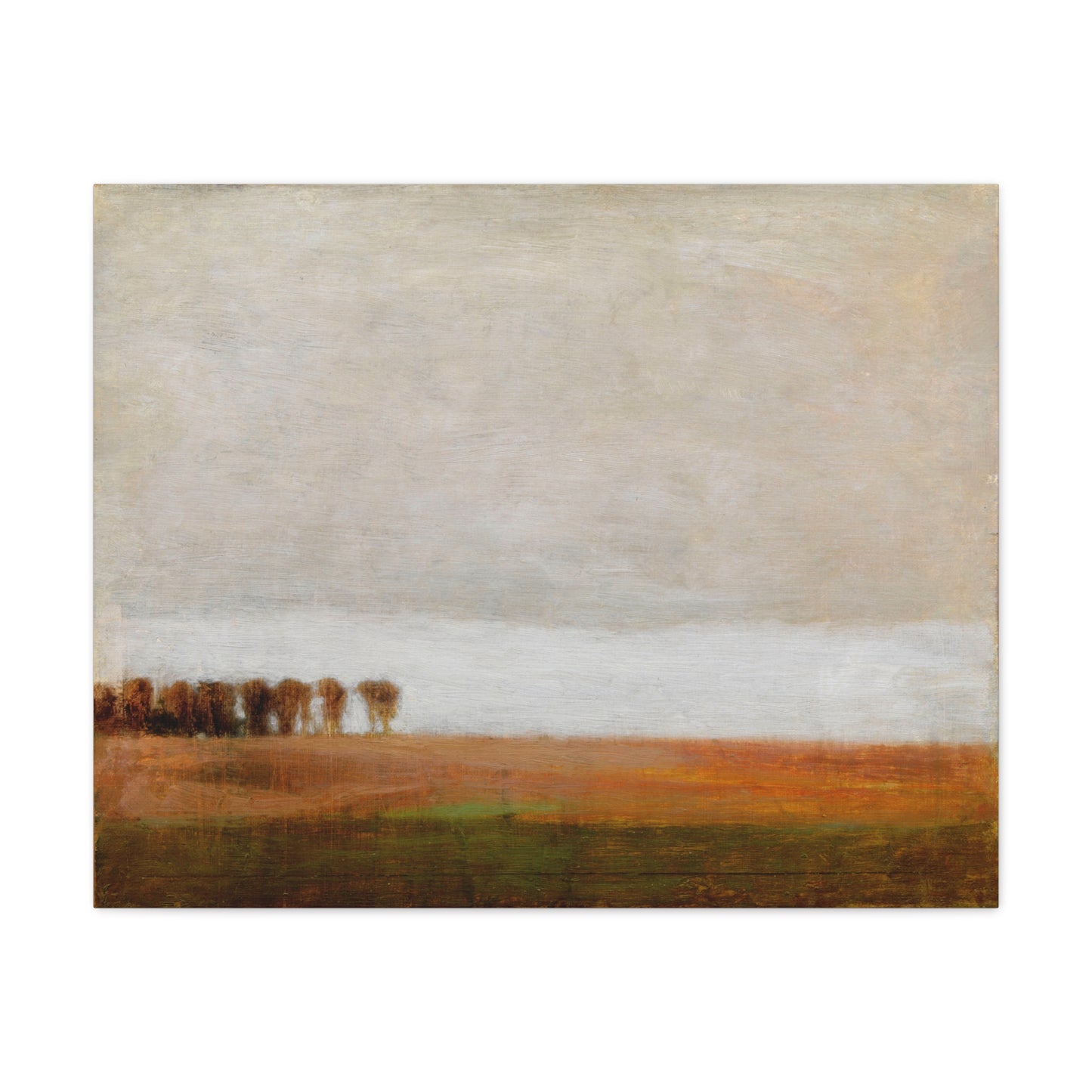 View of Jaegersborg Allé, North of Copenhagen by Vilhelm Hammershøi Canvas Wall Art Print