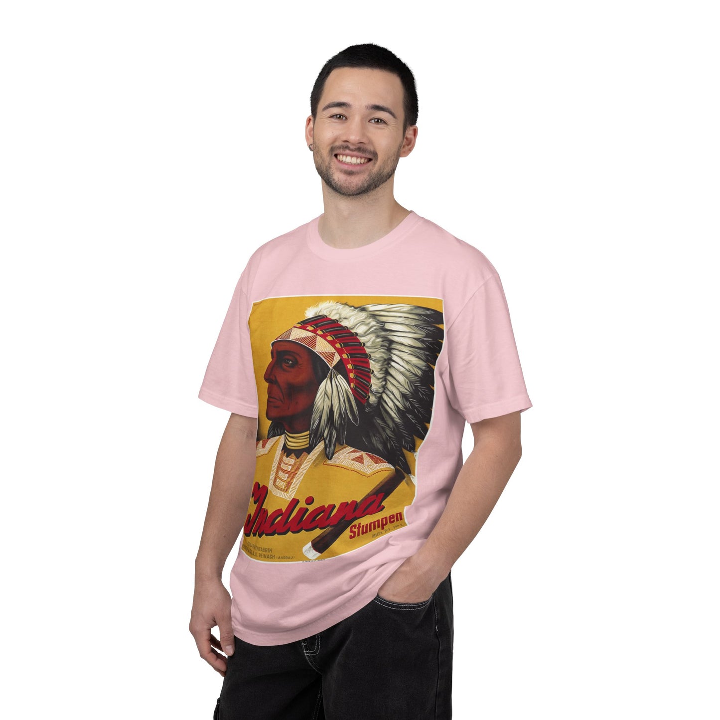 T-Shirt — Retro 'Indiana' Native Chief Vintage Poster Design