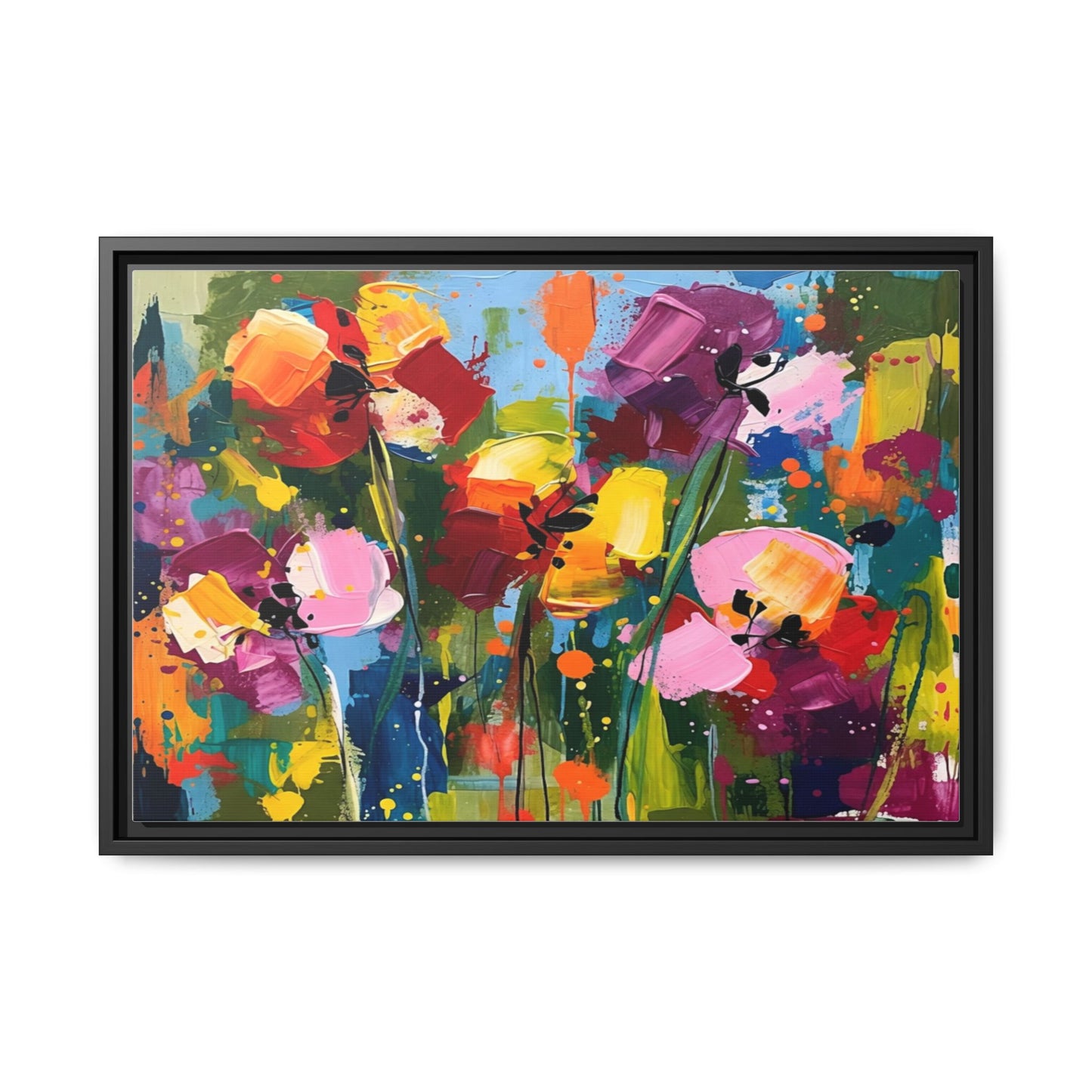 Matte Canvas, Framed (Multi-color)