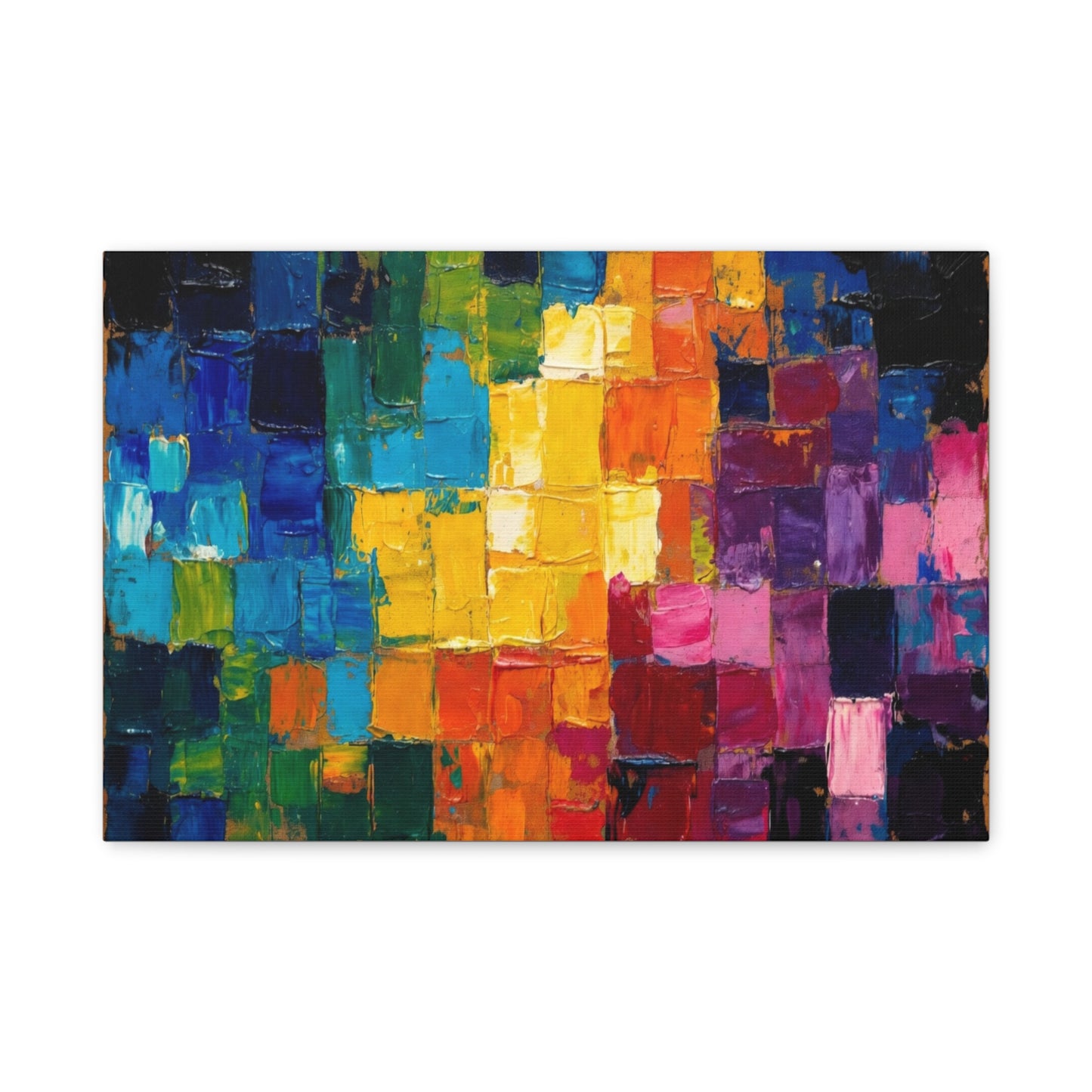 Mosaic Squares Matte Canvas, Stretched, 1.25"