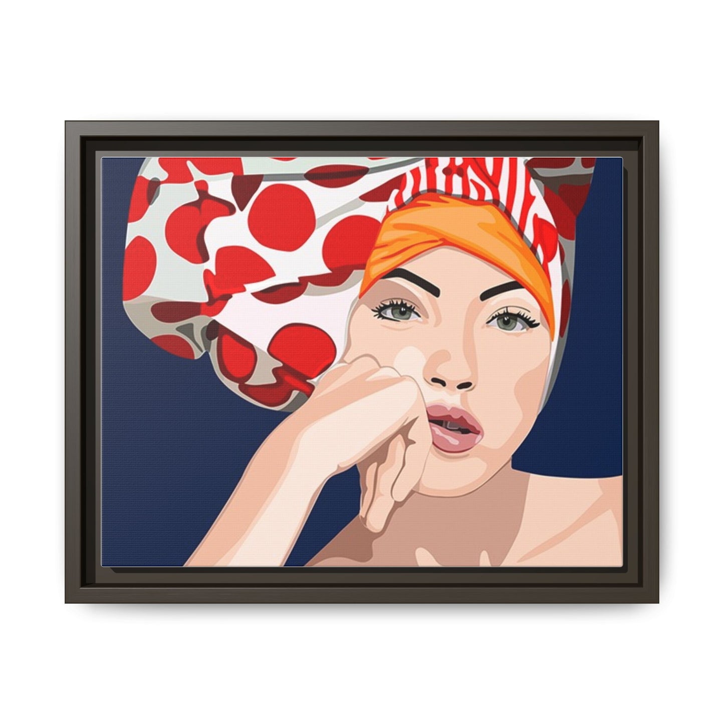 Vivid 20 by Orit Fuchs Pop Art Matte Canvas Framed Wall Art Print