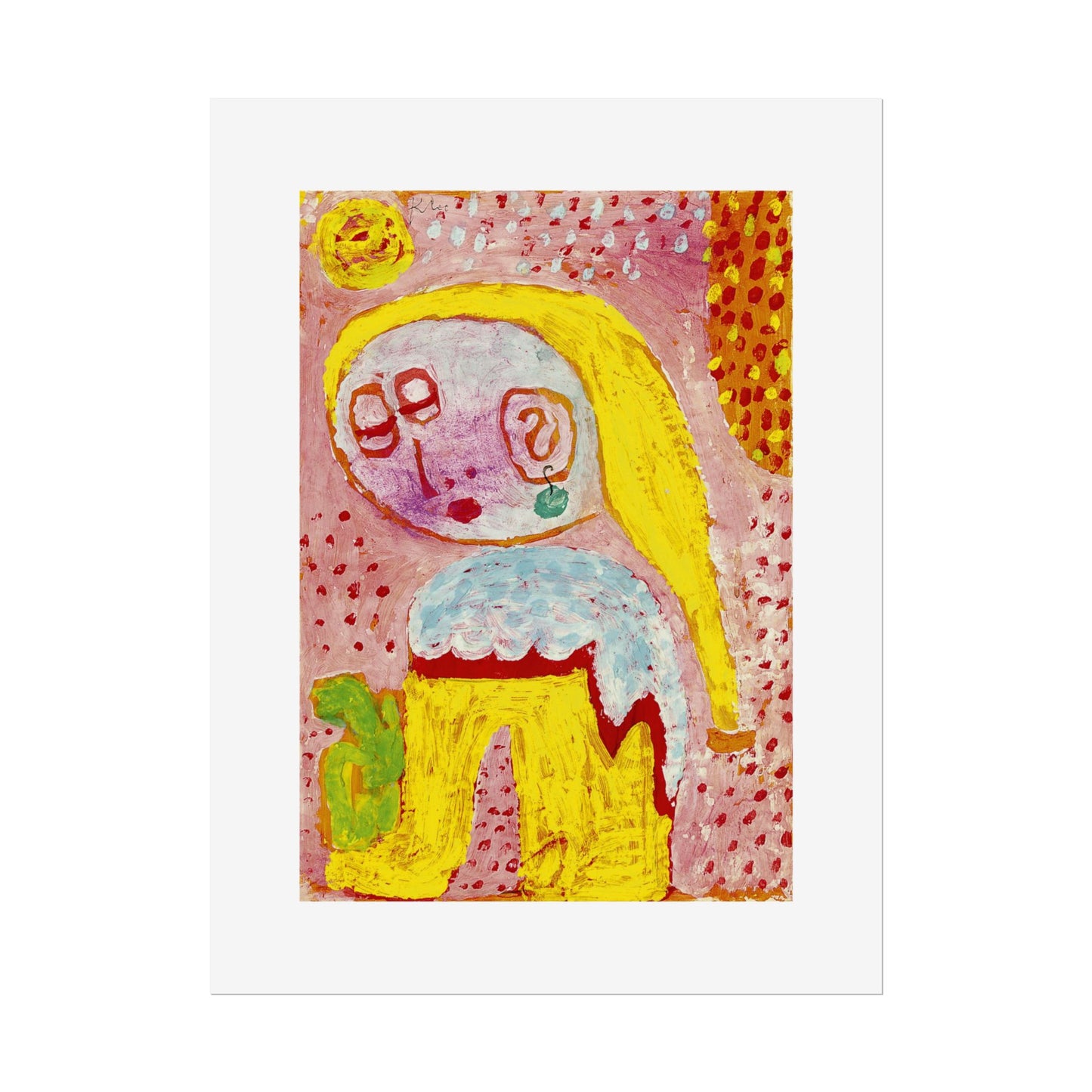 Magdalena vor der Bekehrung by Paul Klee Abstract Wall Art Poster