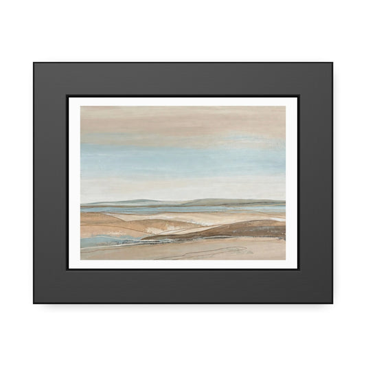 Coastal Pastel Landscape Framed Poster