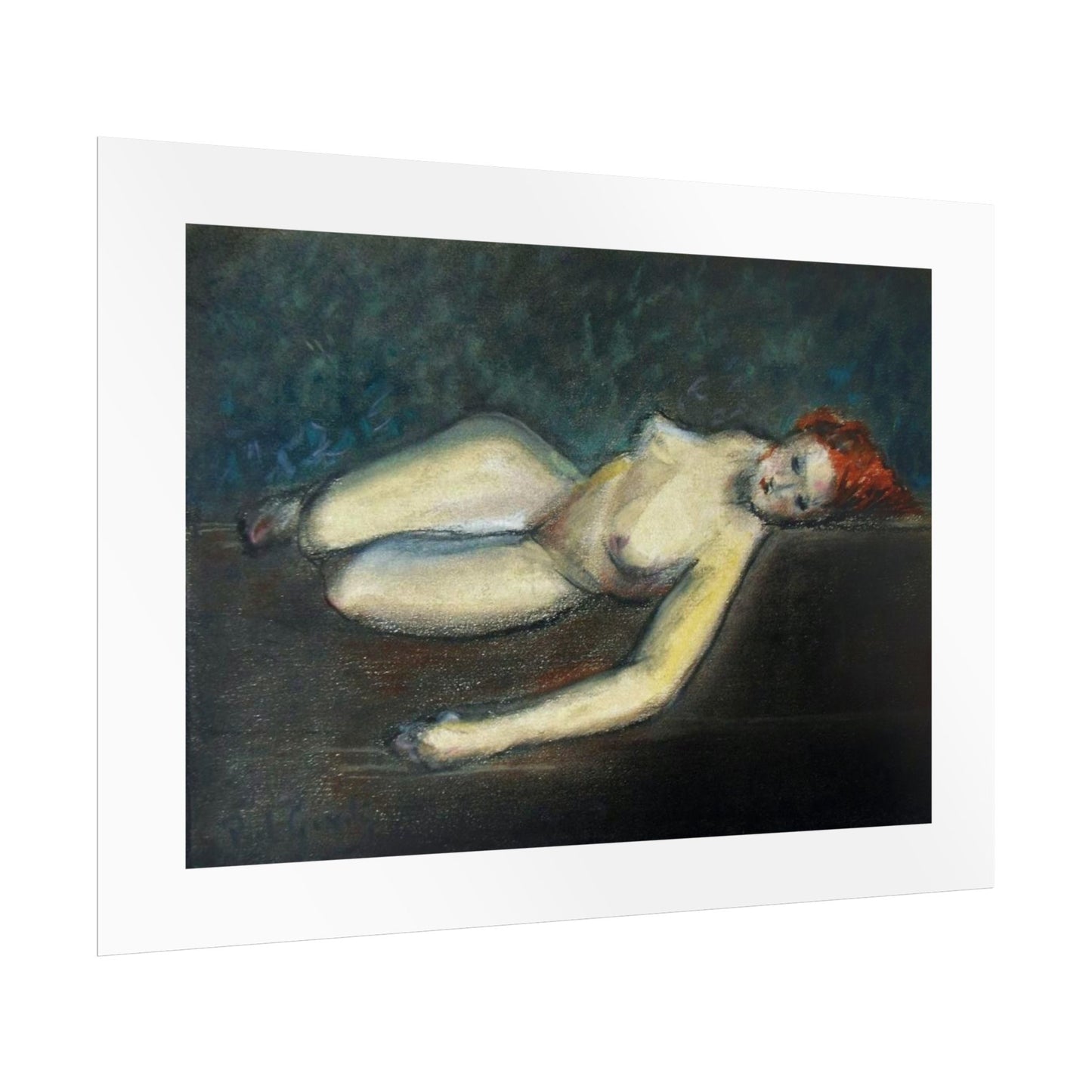 Lying nude by Paul Gosselin Wall Art Poster