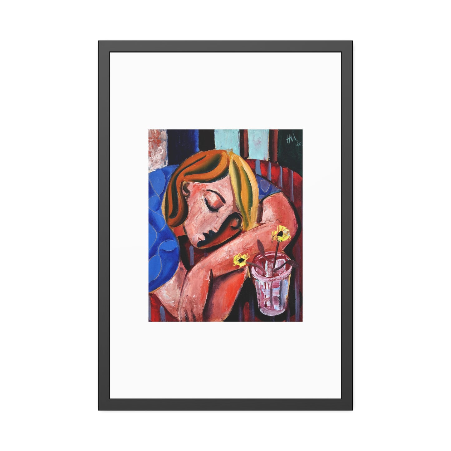 When she finally woke the world around her had changed unrecognizably by Hennie Niemann jnr Framed Wall Art Print
