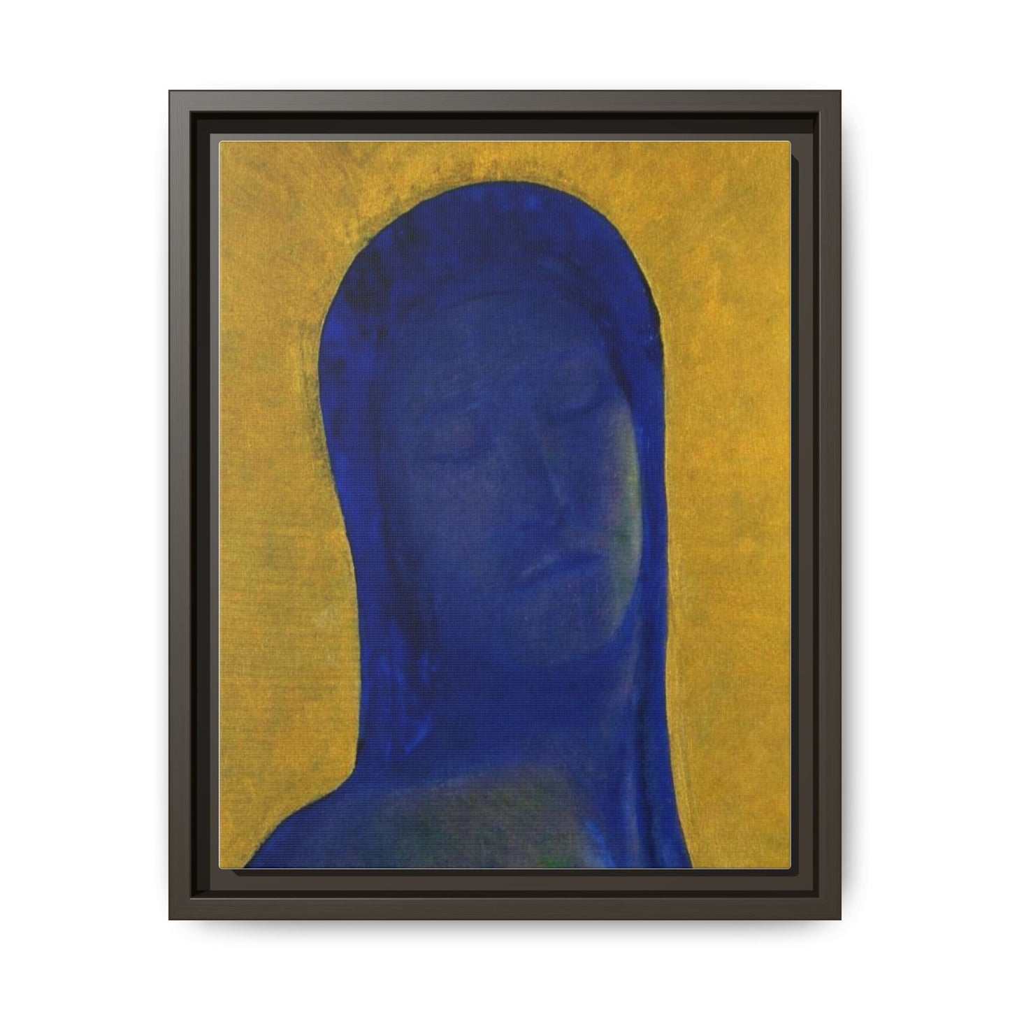 Closed Eyes by Odilon Redon Framed Matte Canvas Wall Art Print