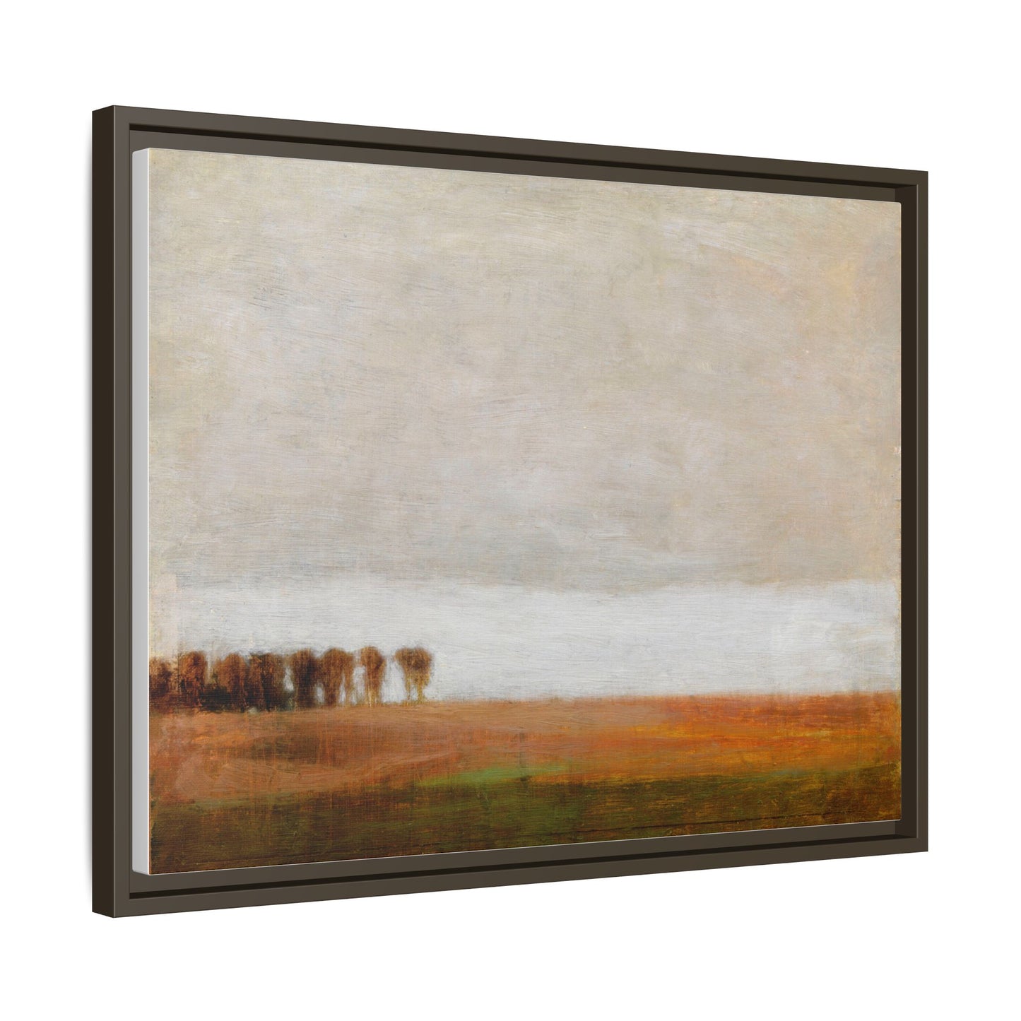 View of Jaegersborg Allé, North of Copenhagen by Vilhelm Hammershøi Framed Matte Canvas Wall Art Print