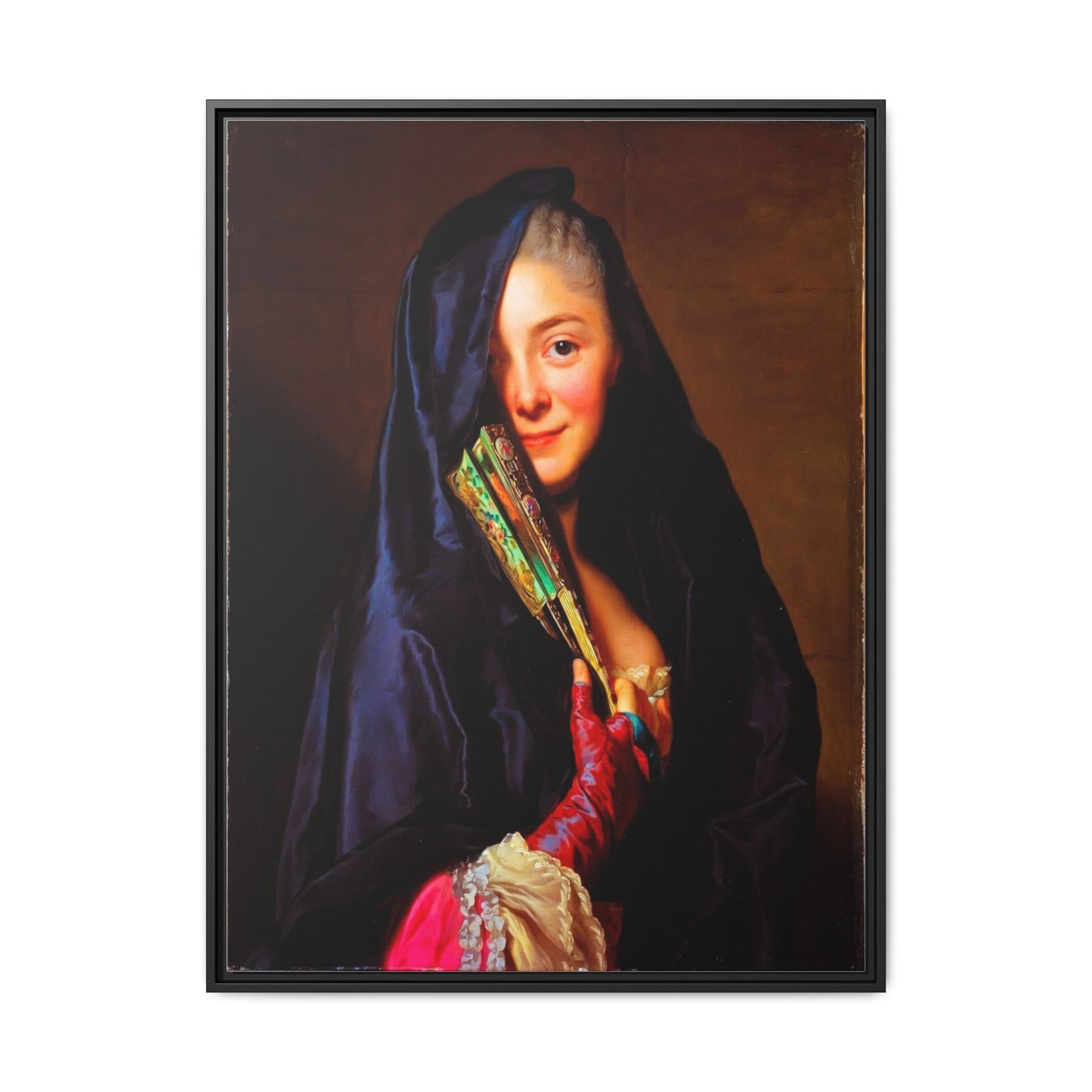Framed Matte Canvas Wall Art — Classical Portrait Print