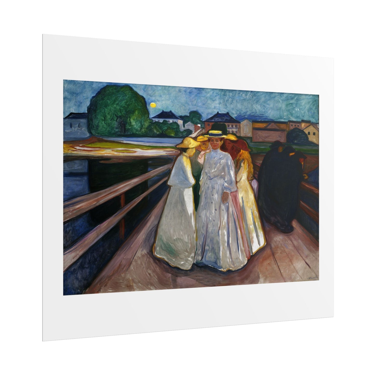 On the Bridge (Thielska) by Edvard Munch Wall Art Print