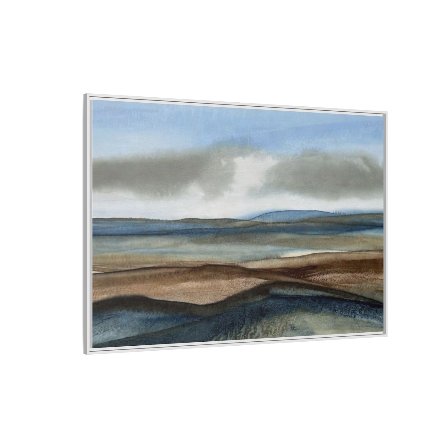 Matte Canvas Landscape, Framed (Multi-color)