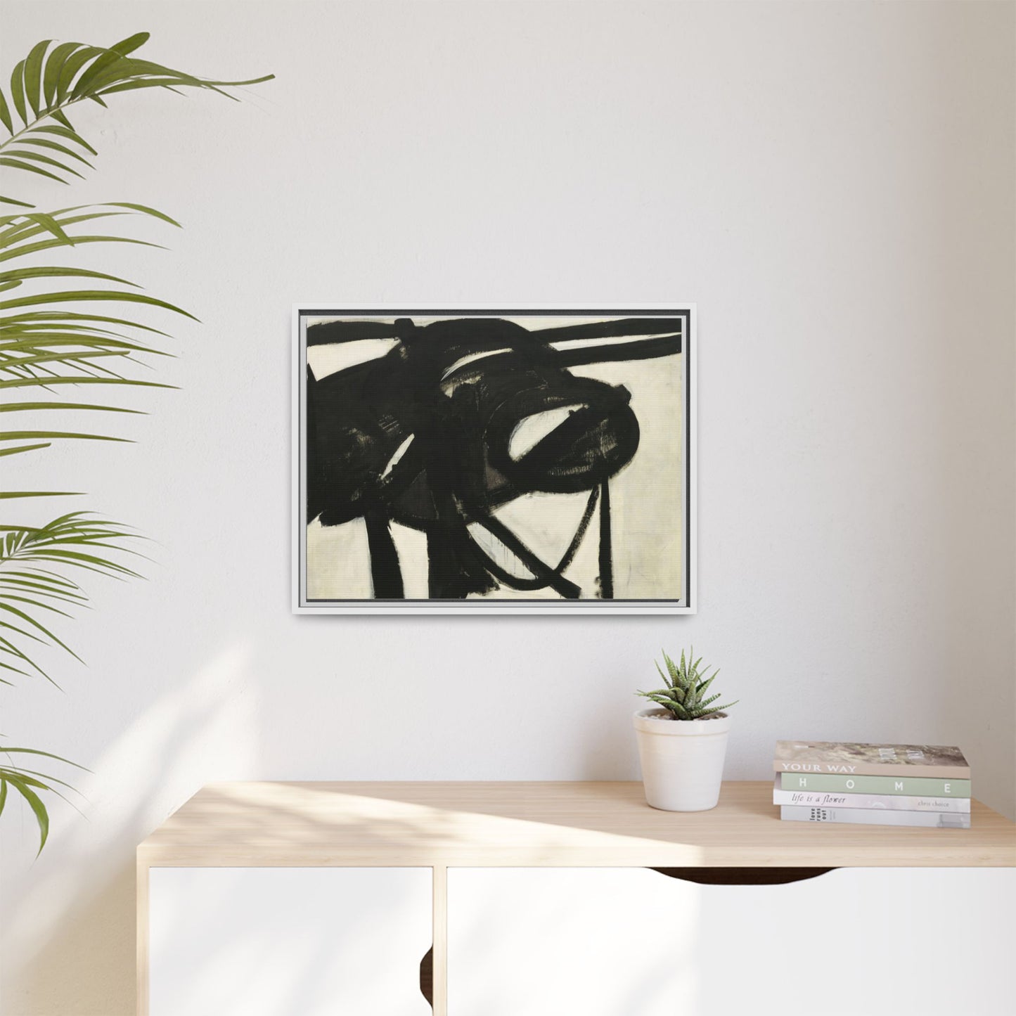 Chief by Franz Kline Abstract Matte Canvas Framed Wall Art