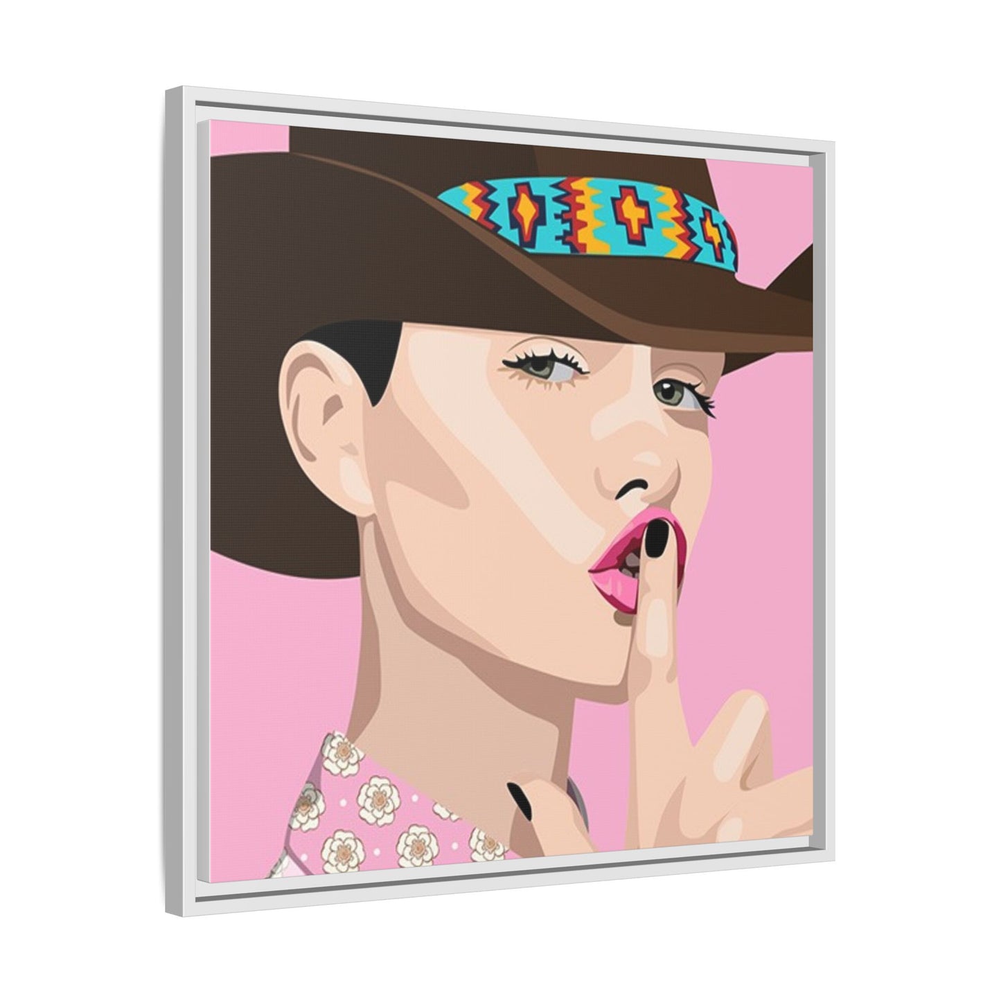 Vivid 63 by Orit Fuchs Matte Framed Canvas Wall Art