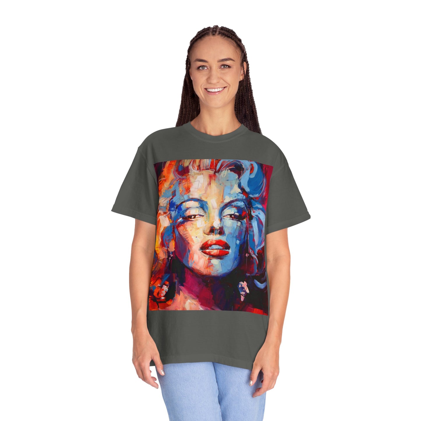 Artistic Pop Portrait T-Shirt — Colorful Marilyn-Inspired Graphic Tee
