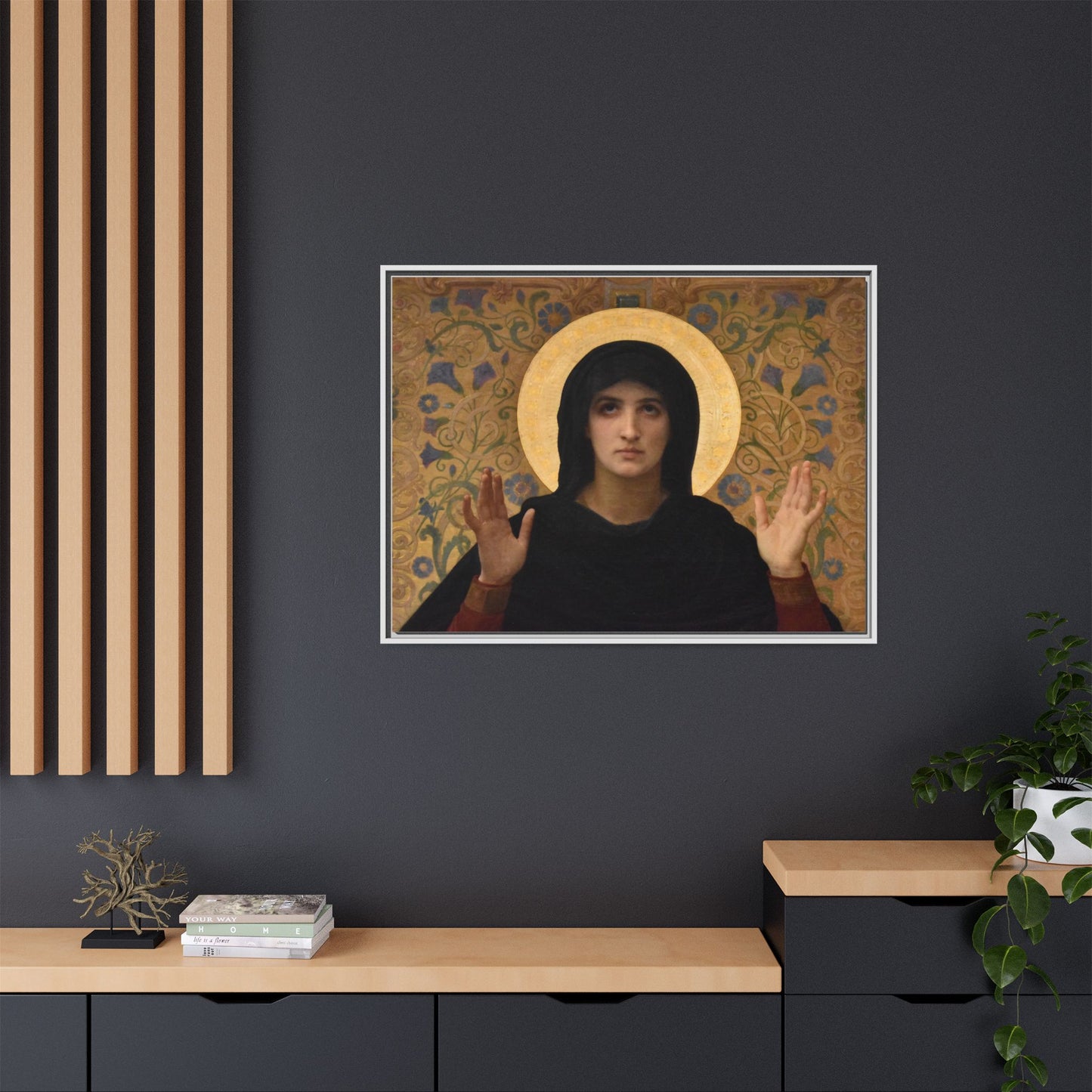 La Vierge consolatrice by William Adolphe Bouguereau Framed Matte Canvas Wall Art