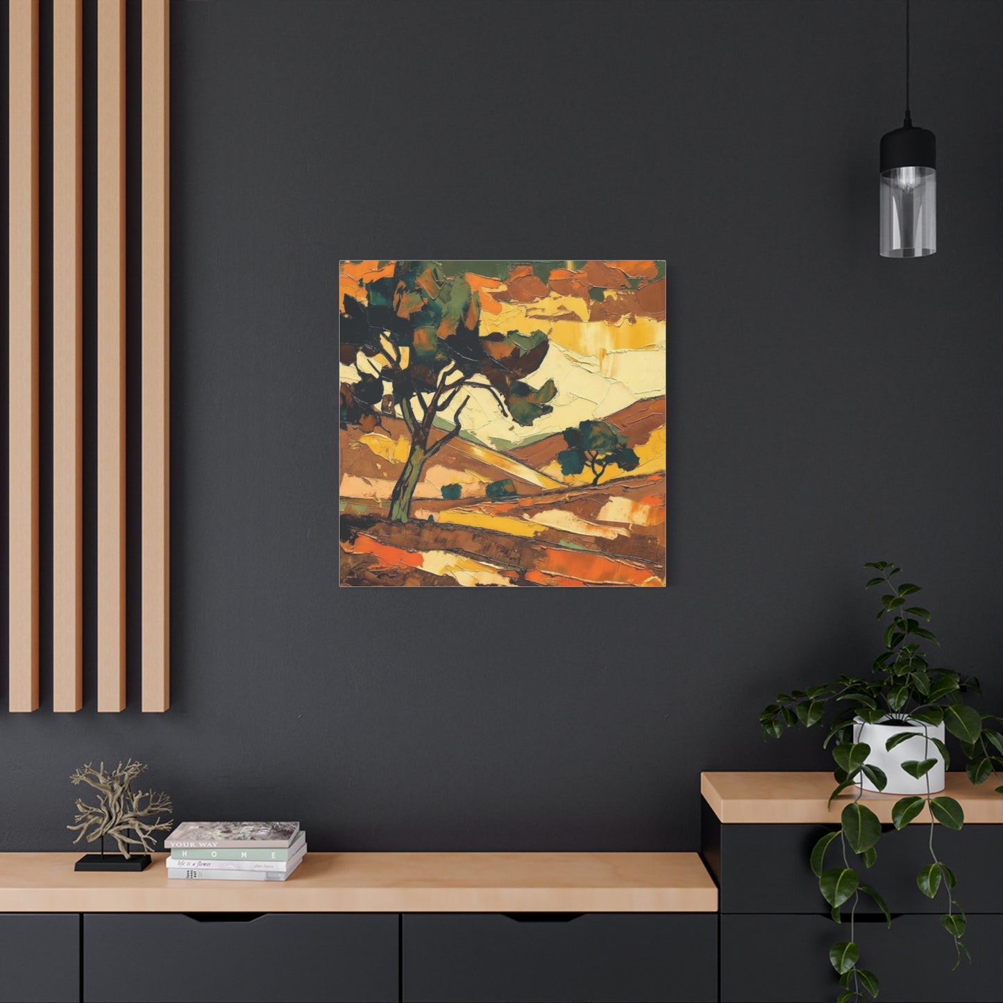 Abstract Autumn Landscape Canvas